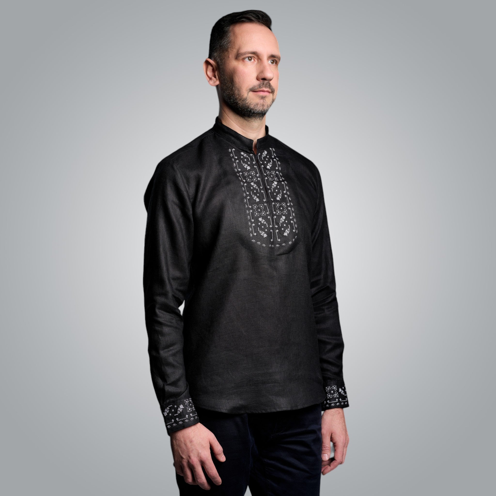 Ленена риза с маншети "Защита"