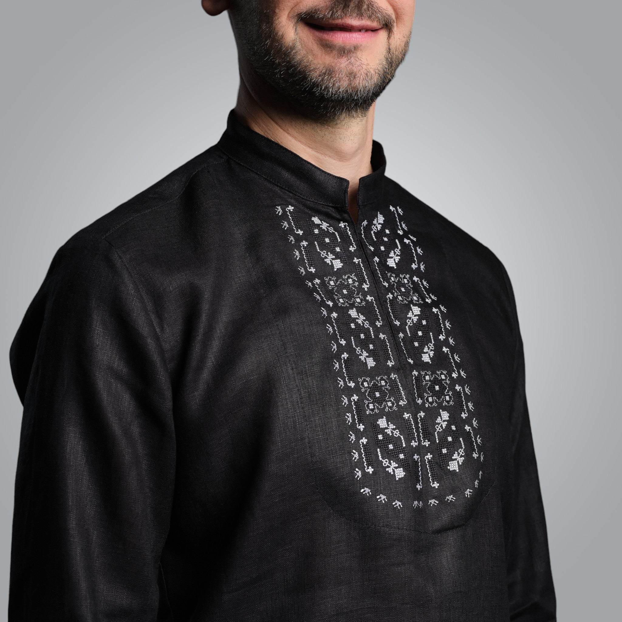 Ленена риза с маншети "Защита"