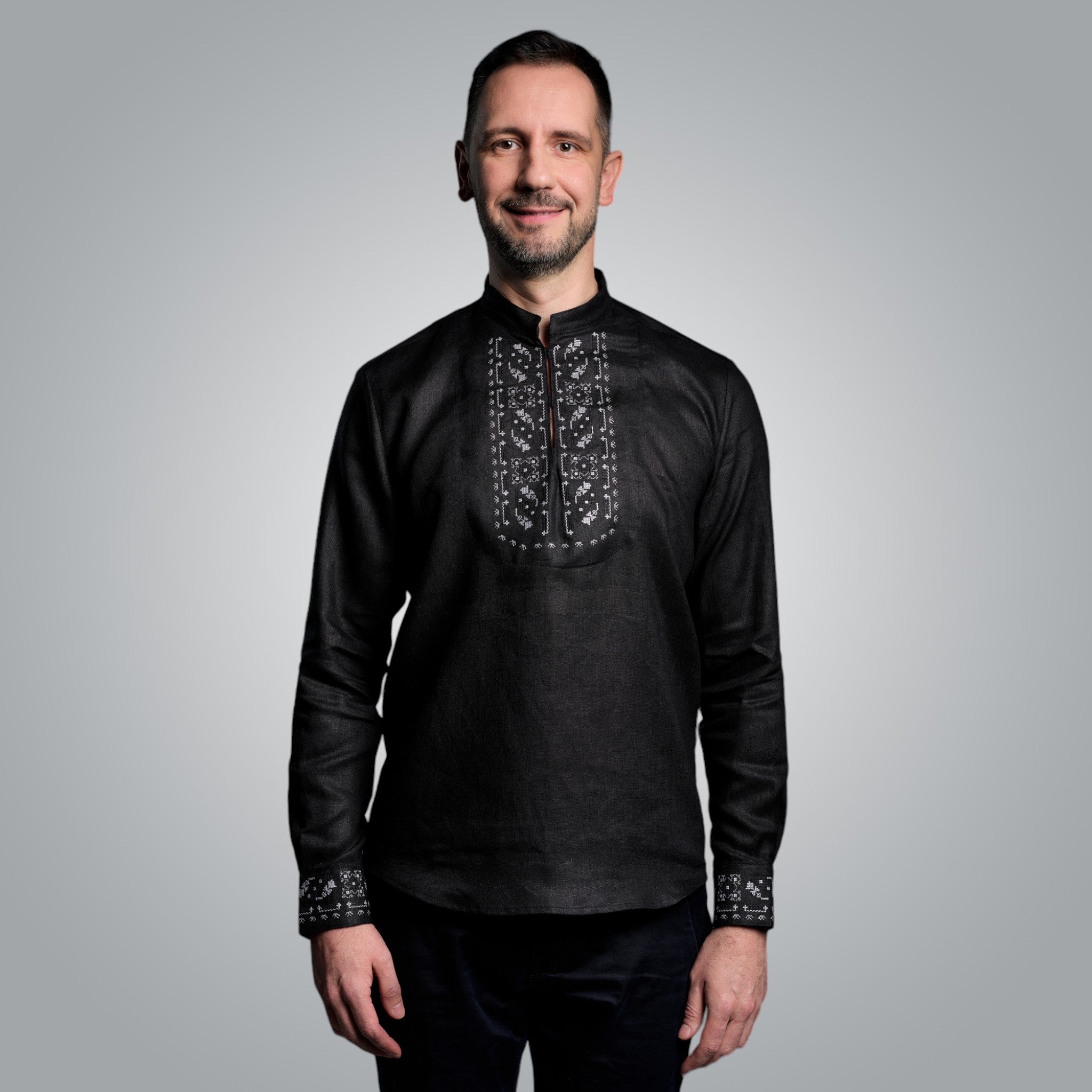 Ленена риза с маншети "Защита"