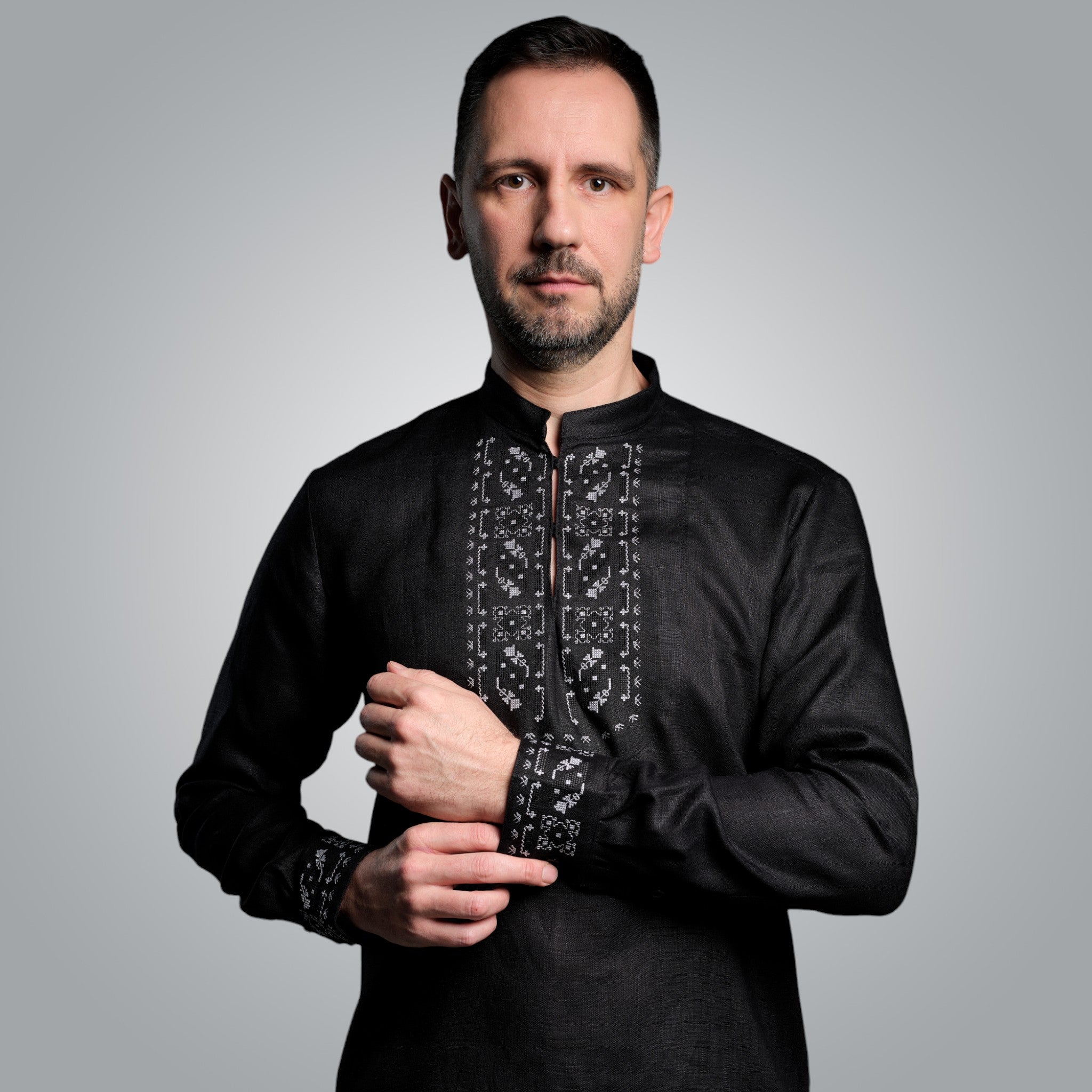 Ленена риза с маншети "Защита"