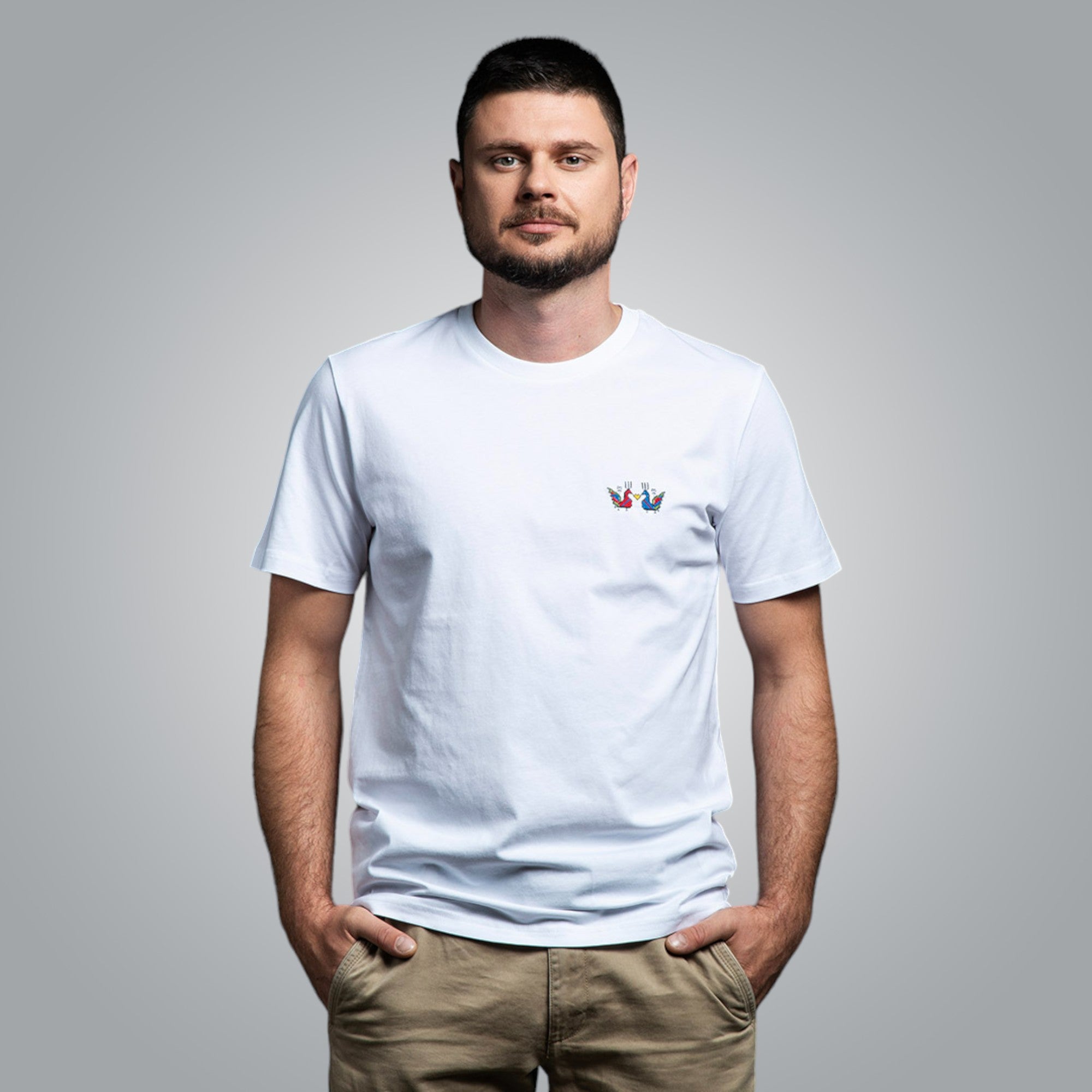 Тениска с детайл "Петли"