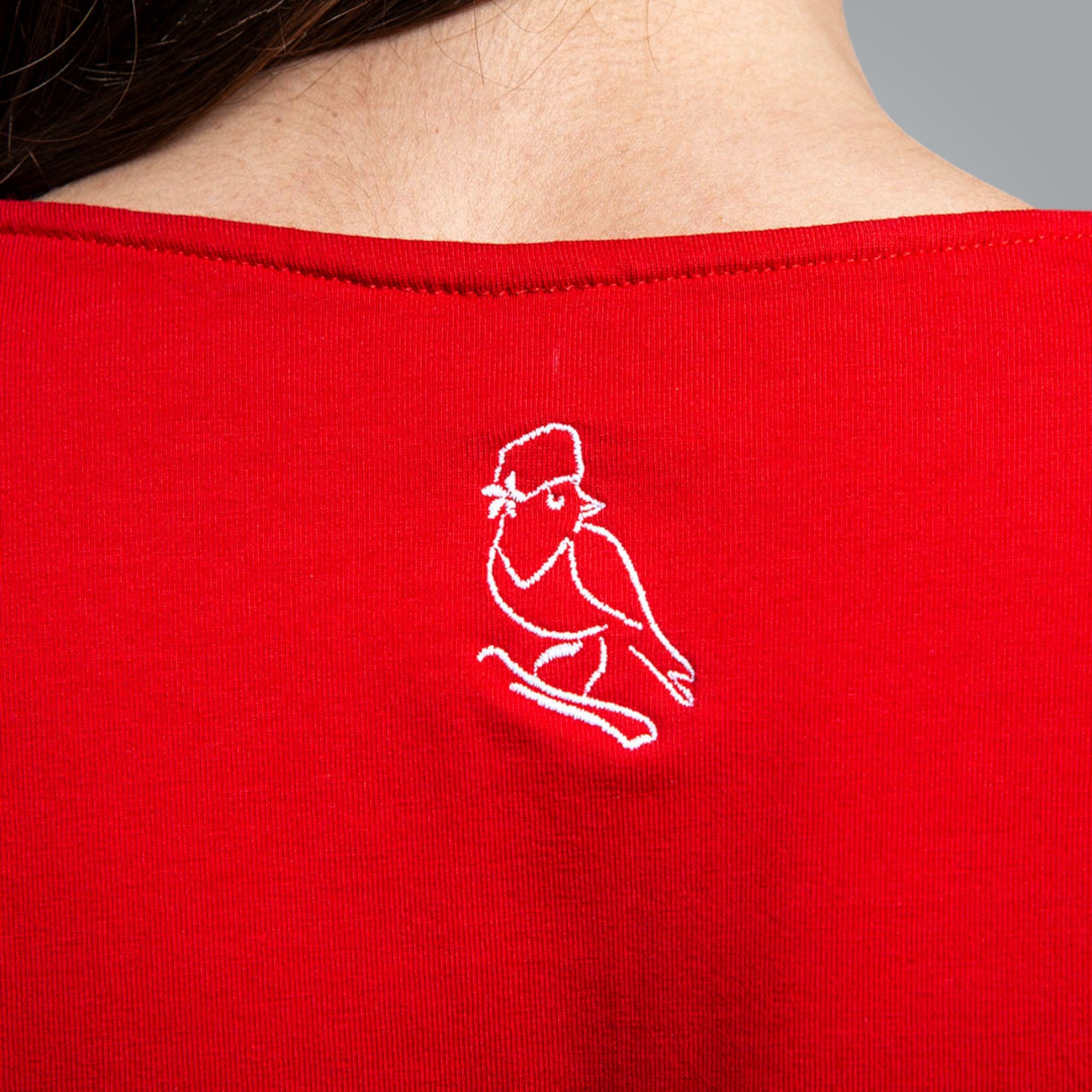 Тениска с V-деколте "Китка"