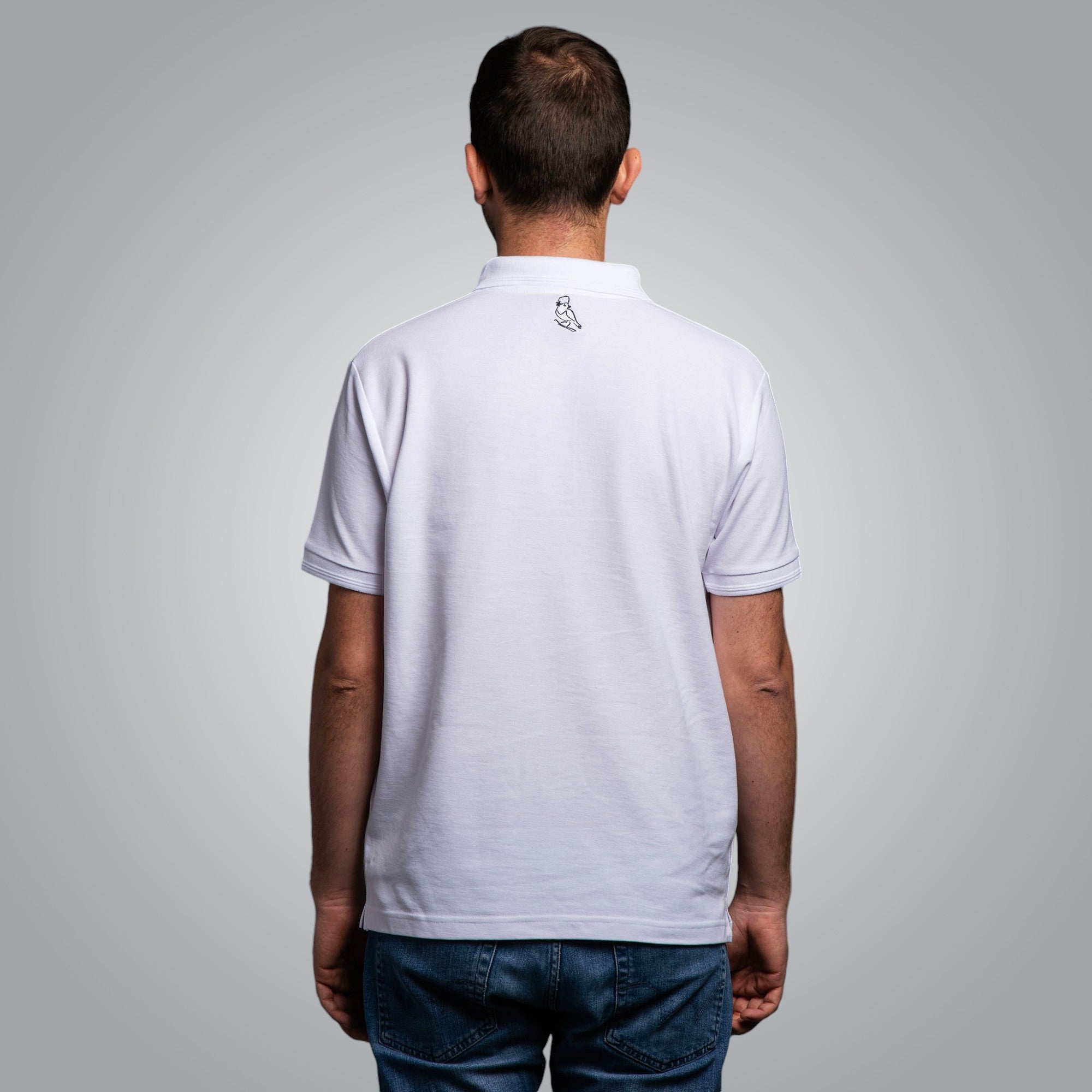 Тениска с яка "Китка"