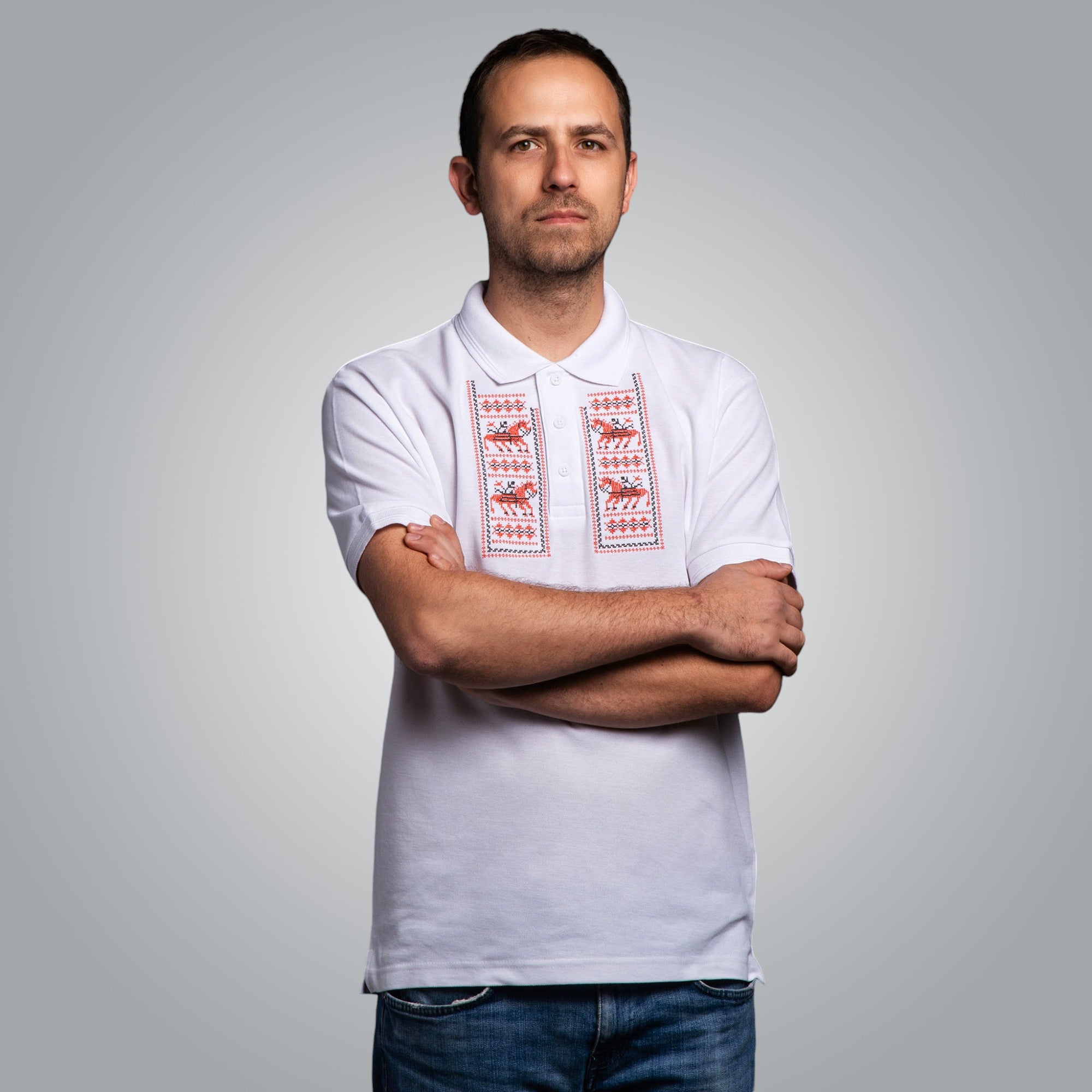 Тениска с яка "Кончета"