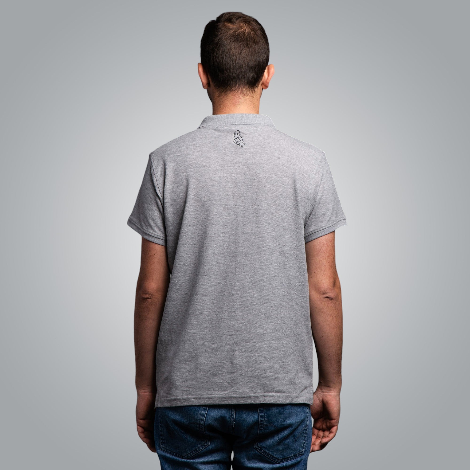 Тениска с яка "Защита"