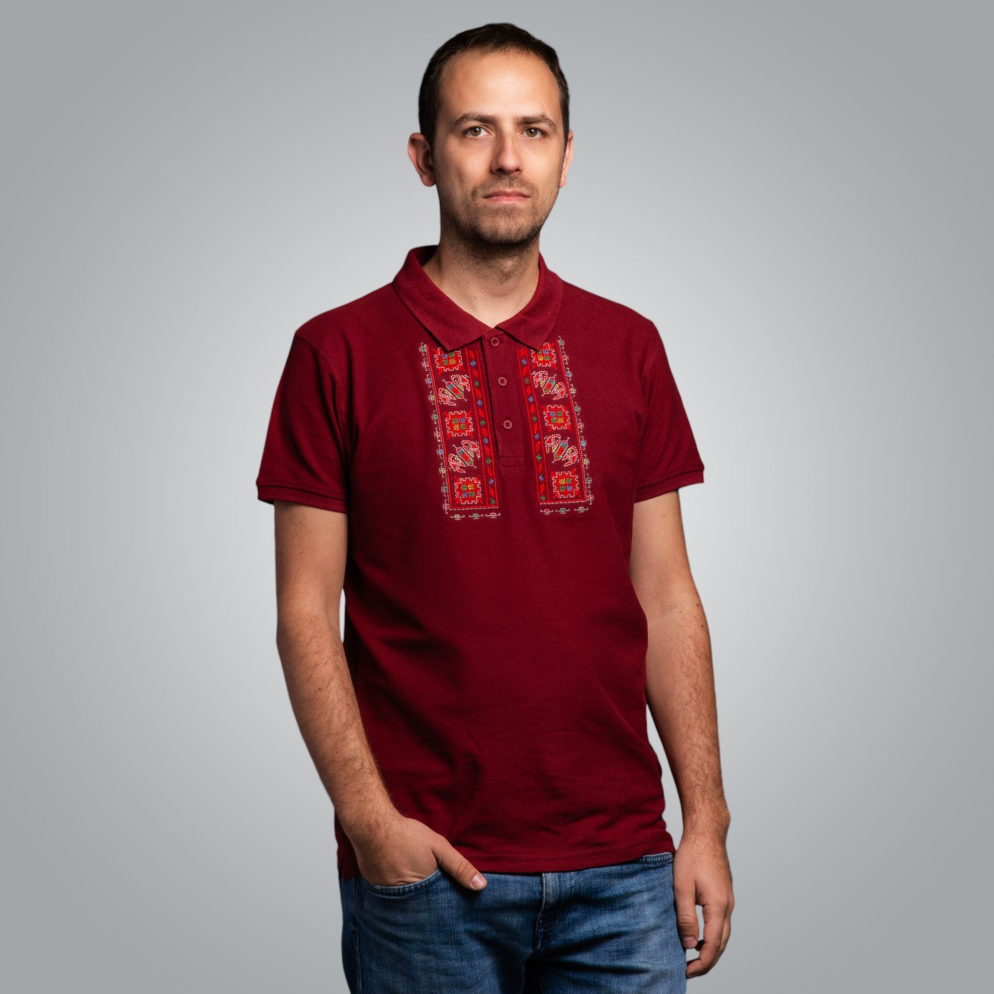 Тениска с яка "Традиционна"