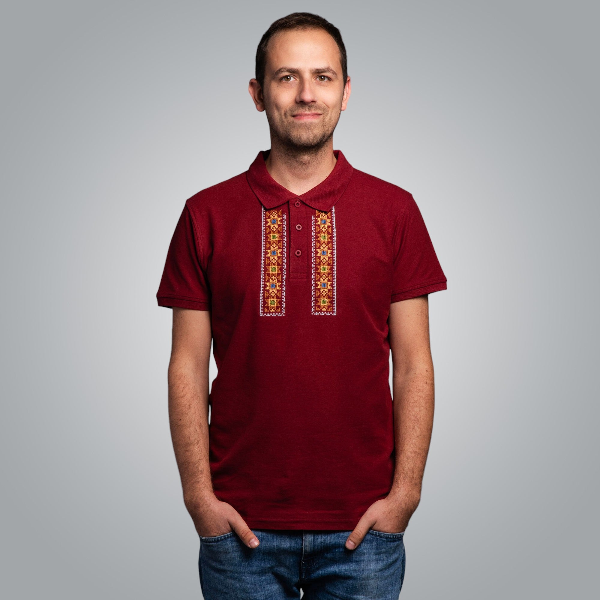 Тениска с яка "Пазител"