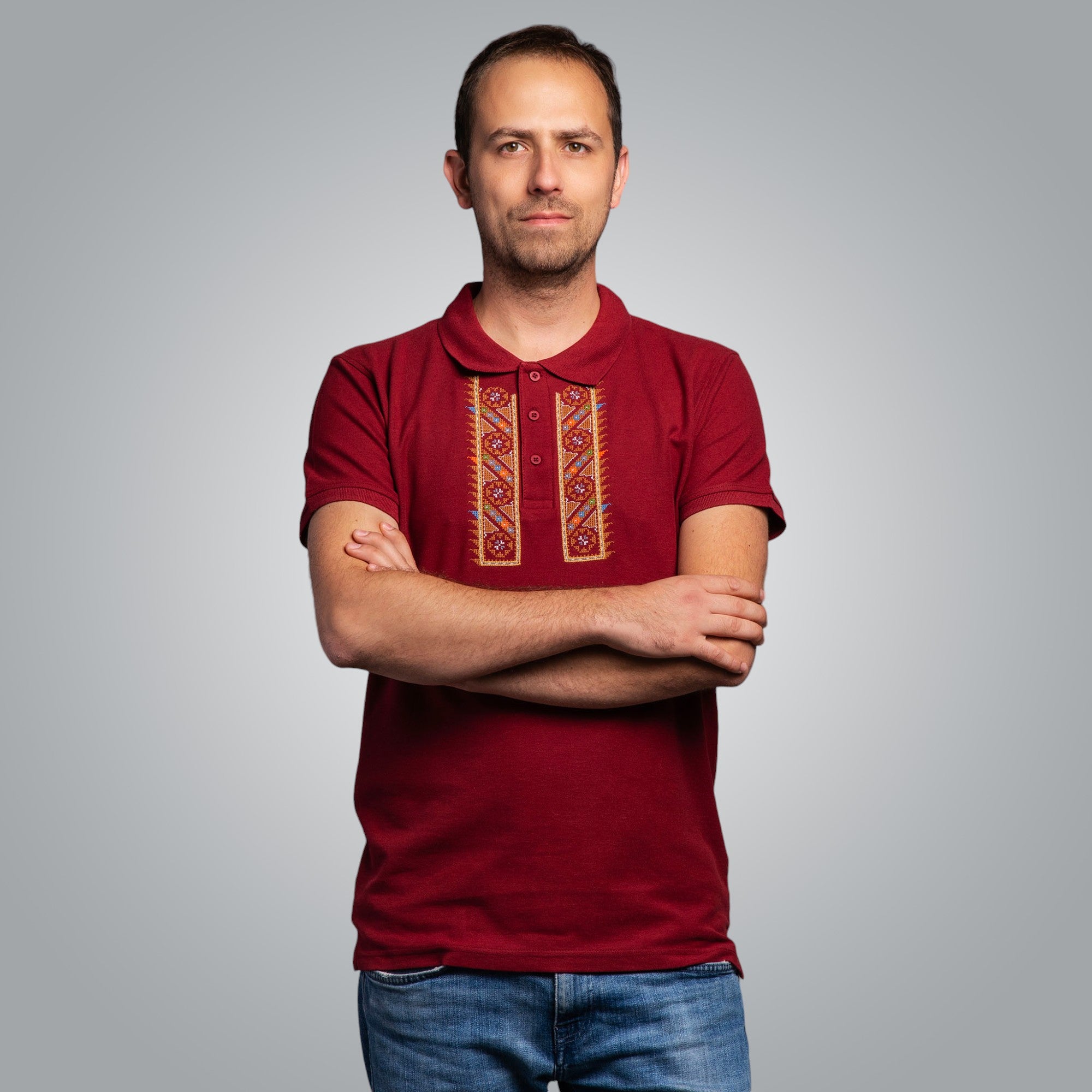 Тениска с яка "Северняшка"