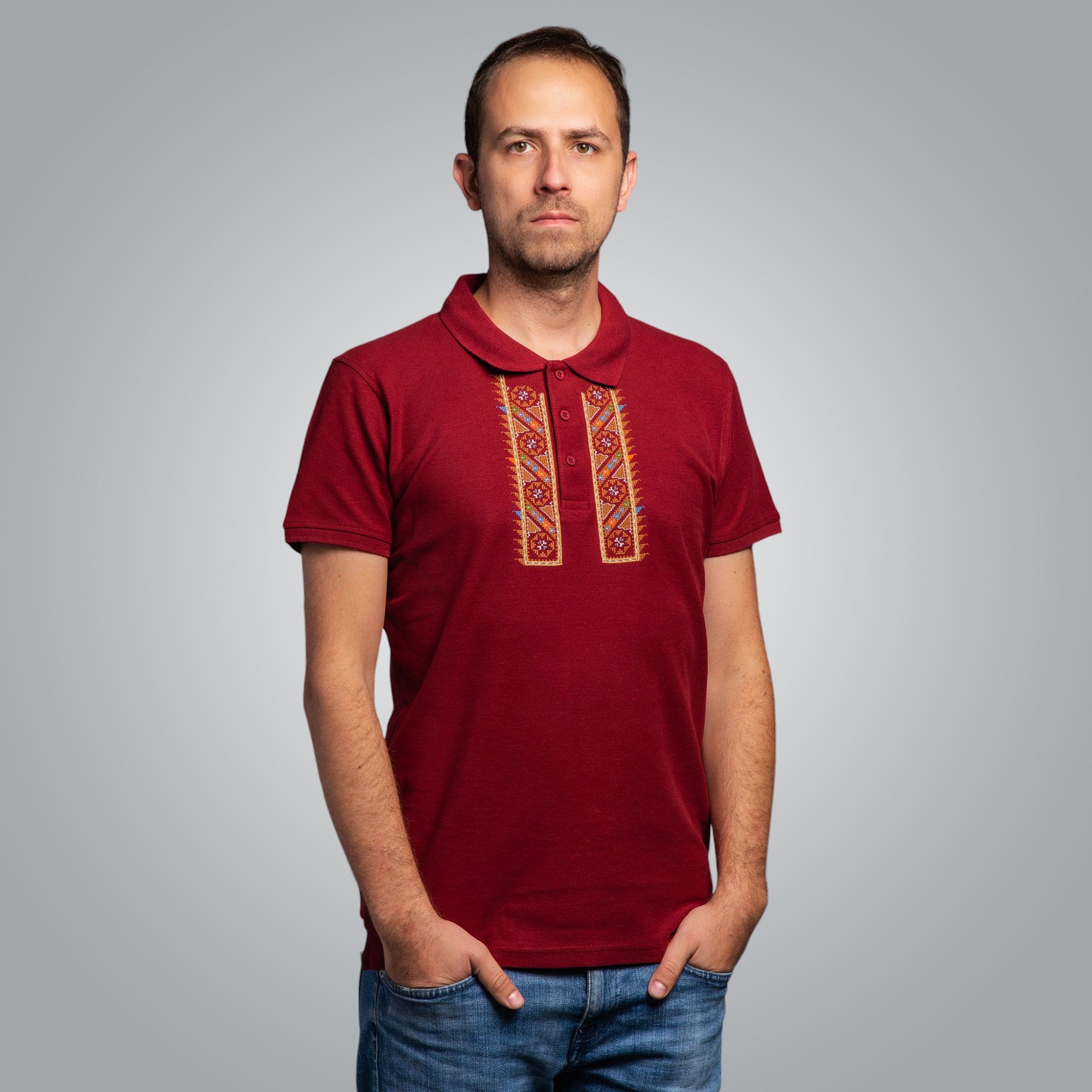 Тениска с яка "Северняшка"