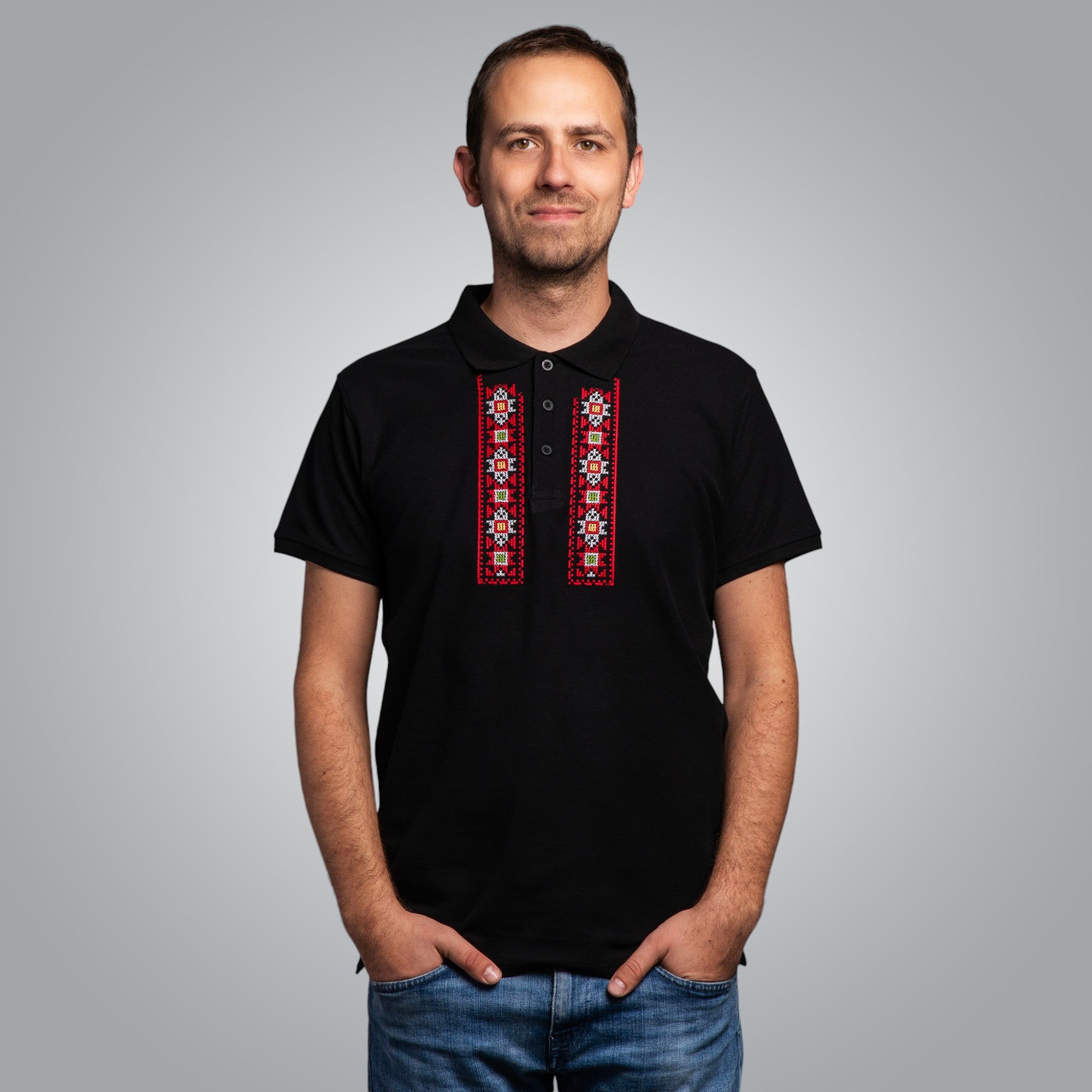 Тениска с яка "Пазител"