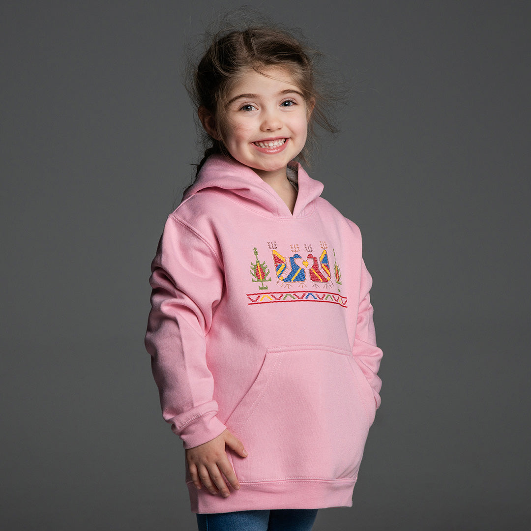 Детска блуза с качулка "Петли"