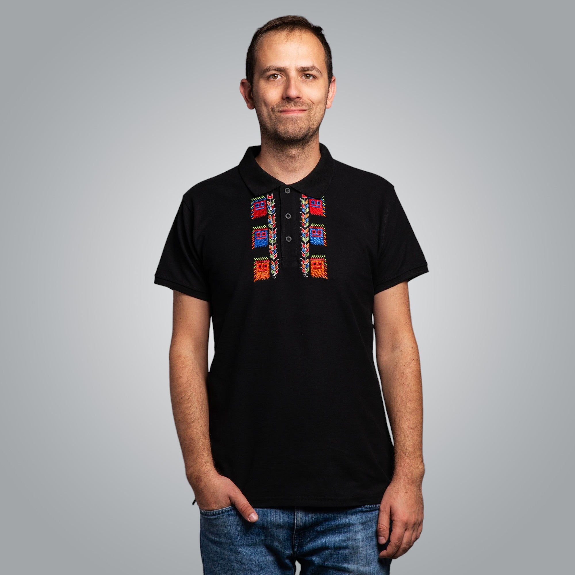 Тениска с яка "Кукери"