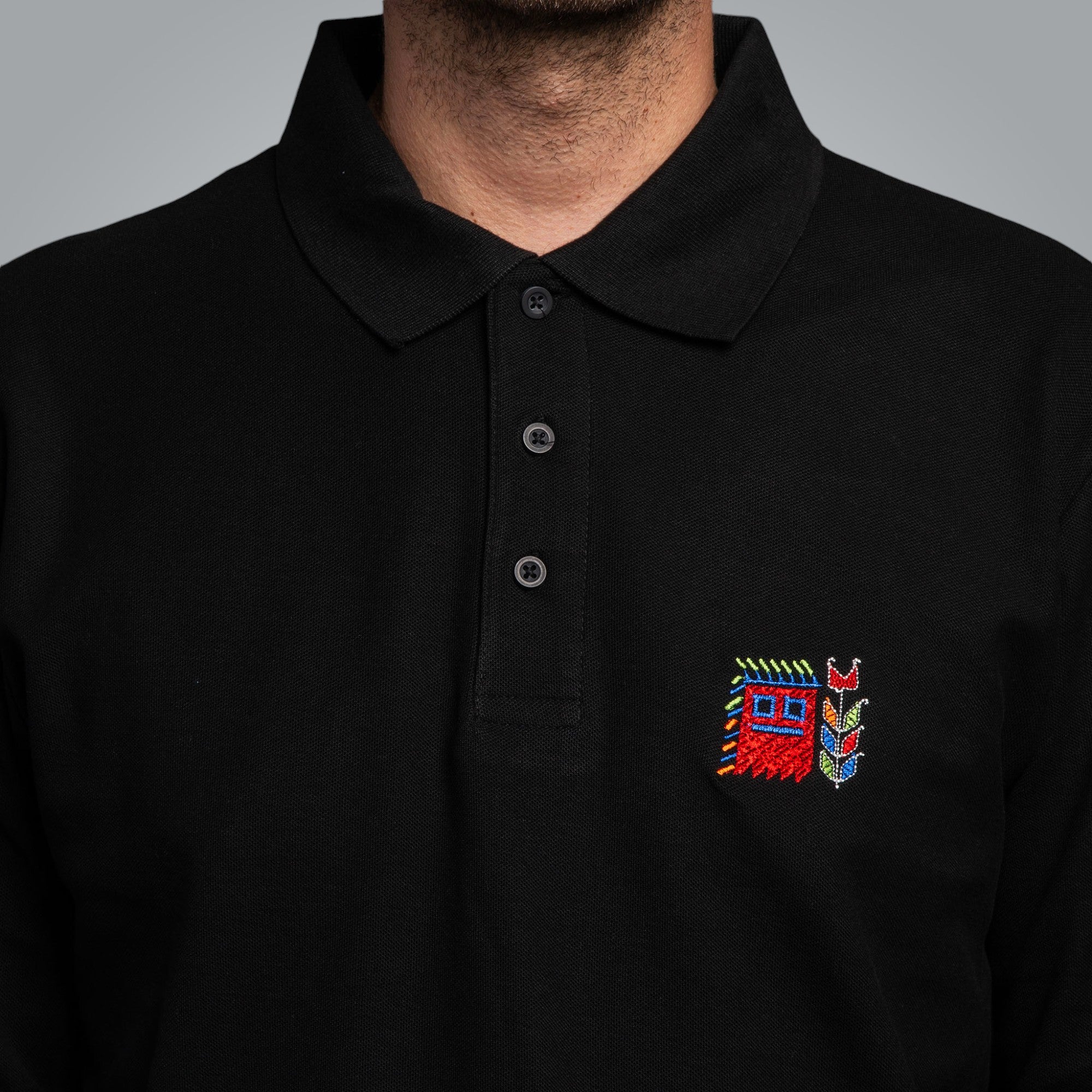 Блуза с яка с детайл "Кукер"