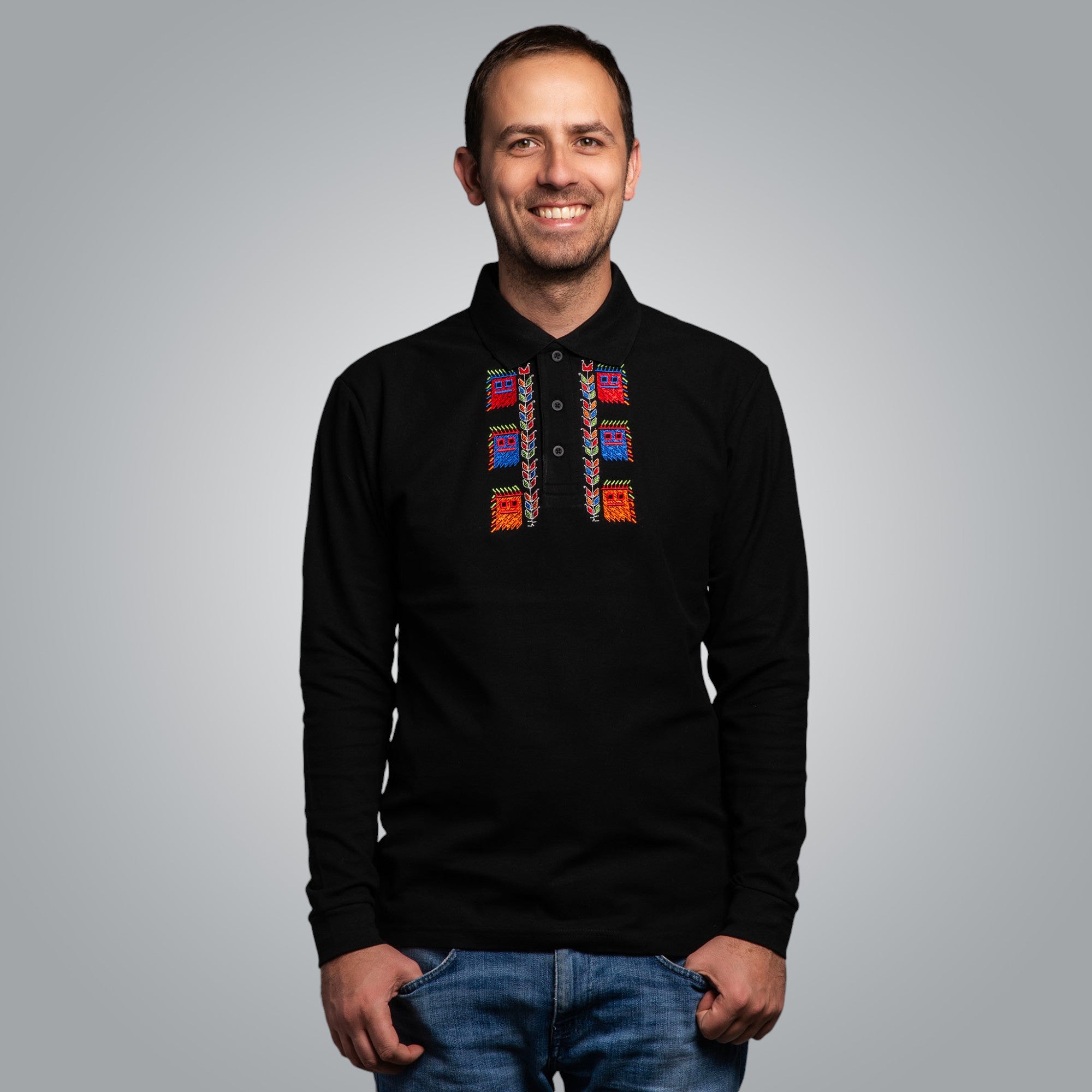 Блуза с яка "Кукери"