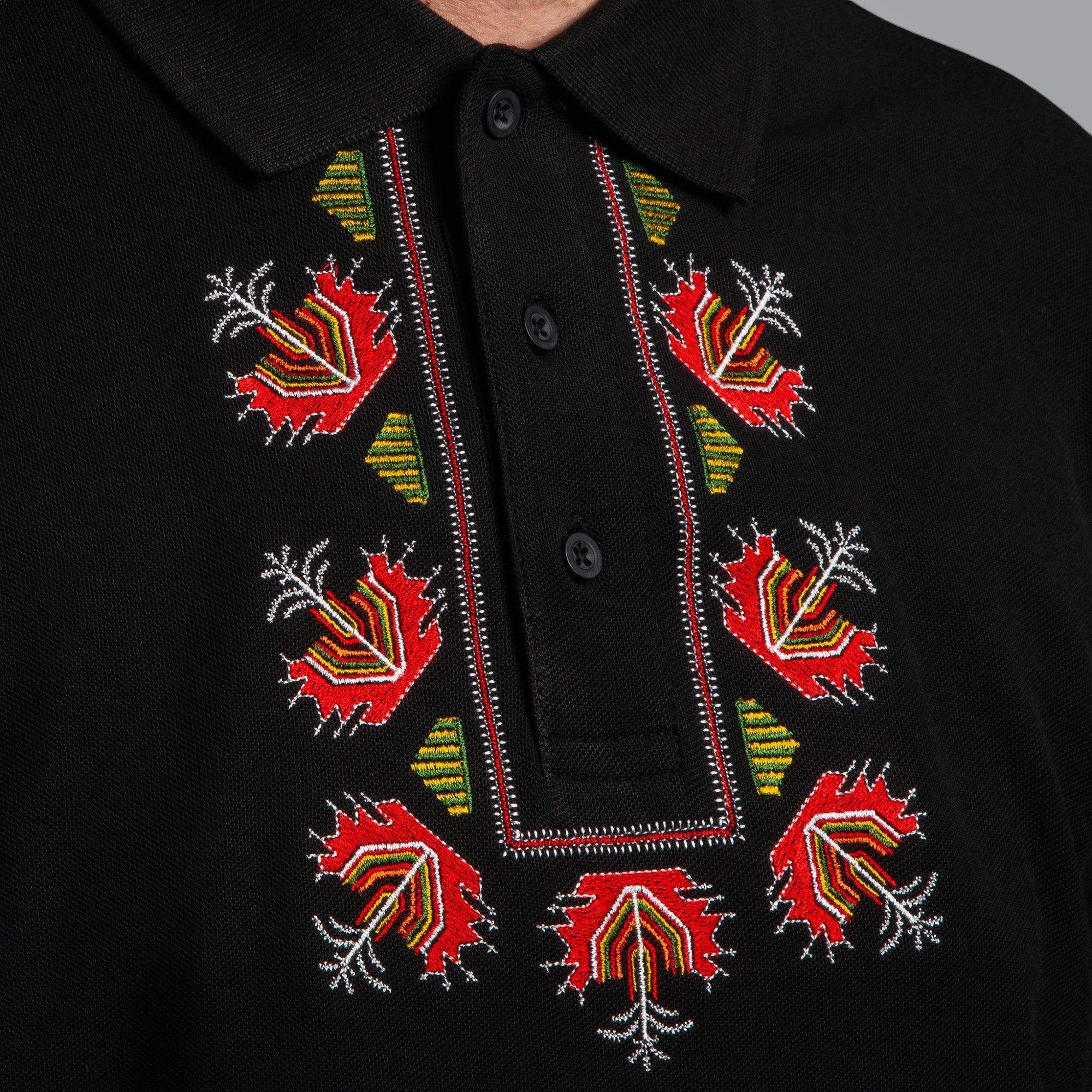 Блуза с яка "Китка"