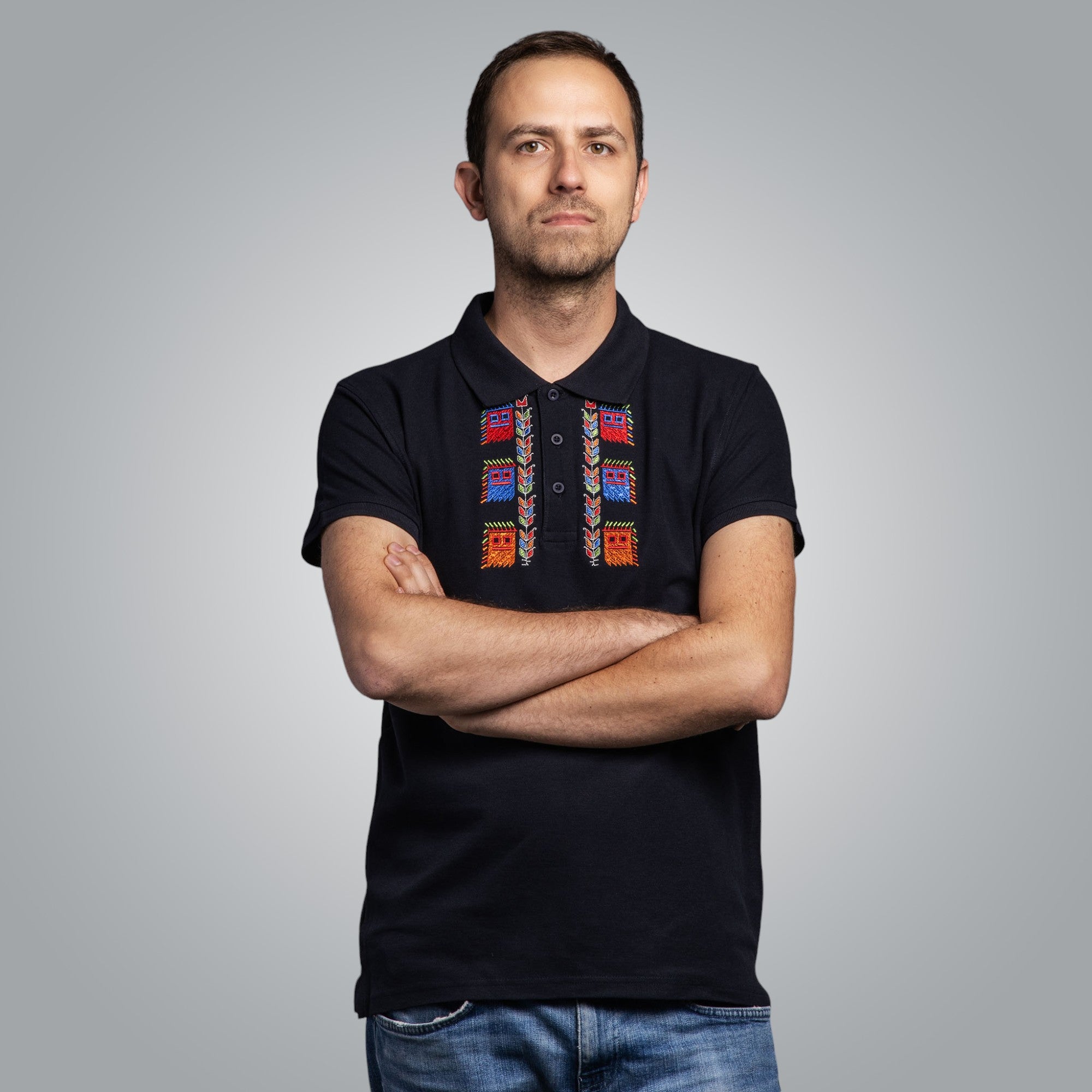 Тениска с яка "Кукери"