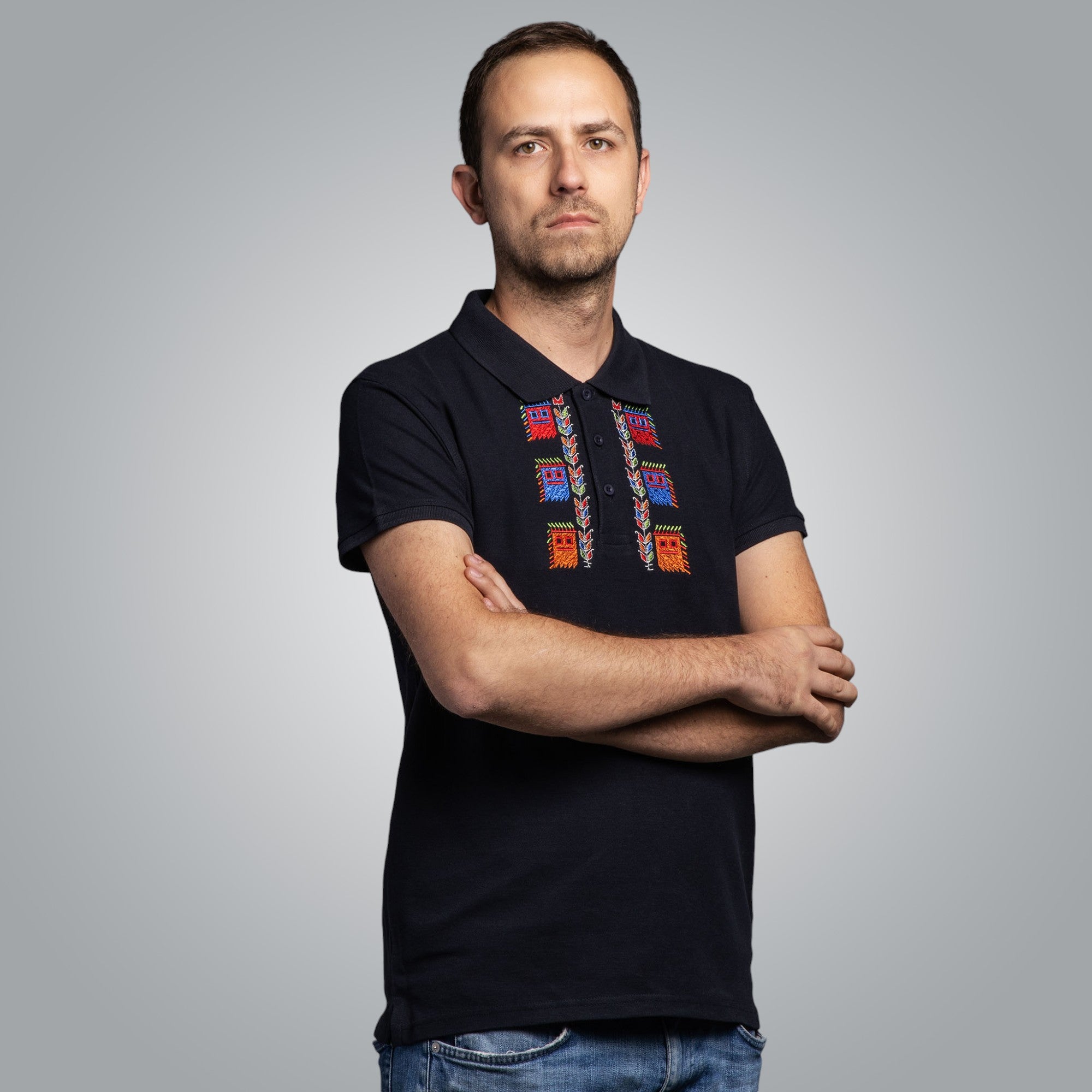 Тениска с яка "Кукери"