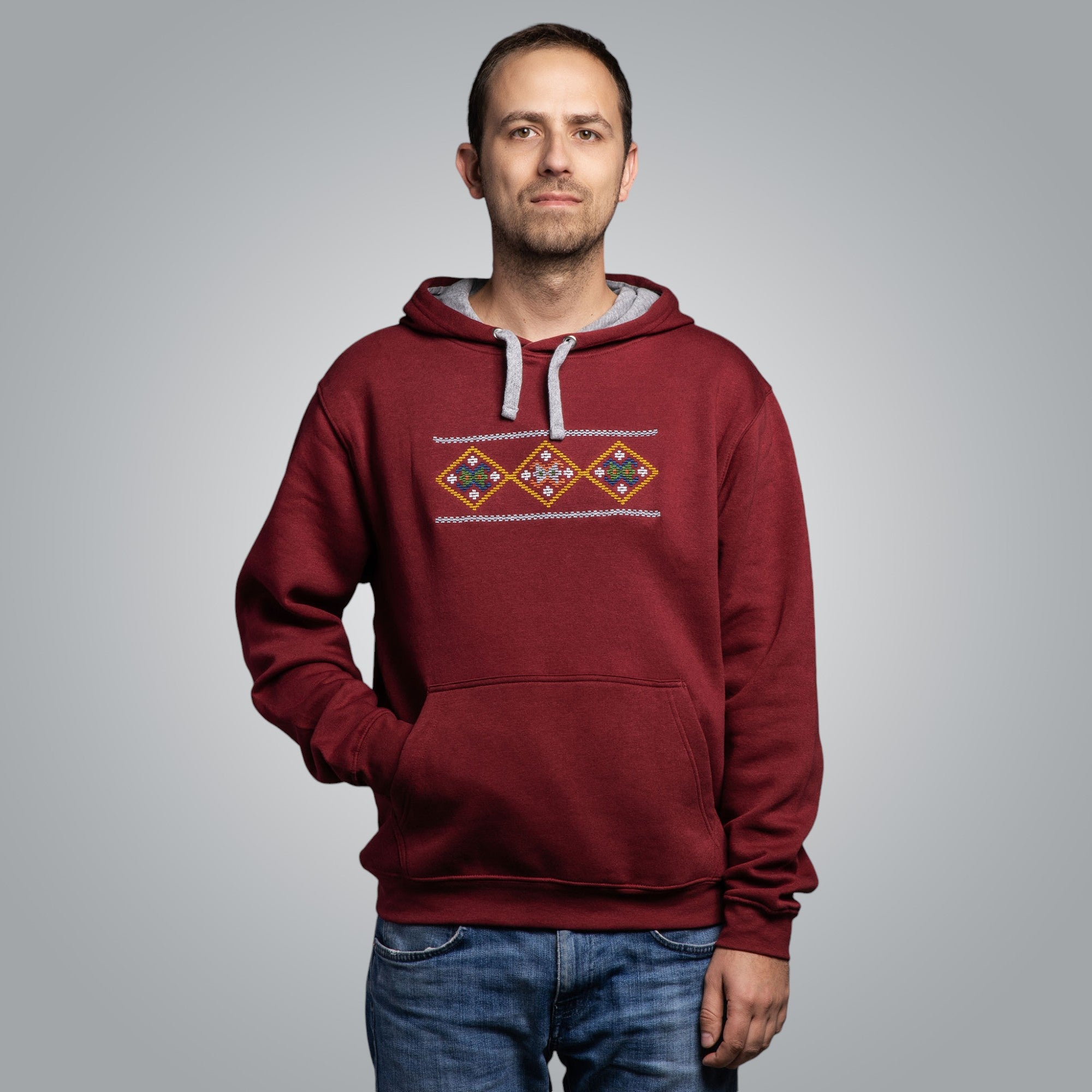 Мъжка блуза с качулка "Народ"