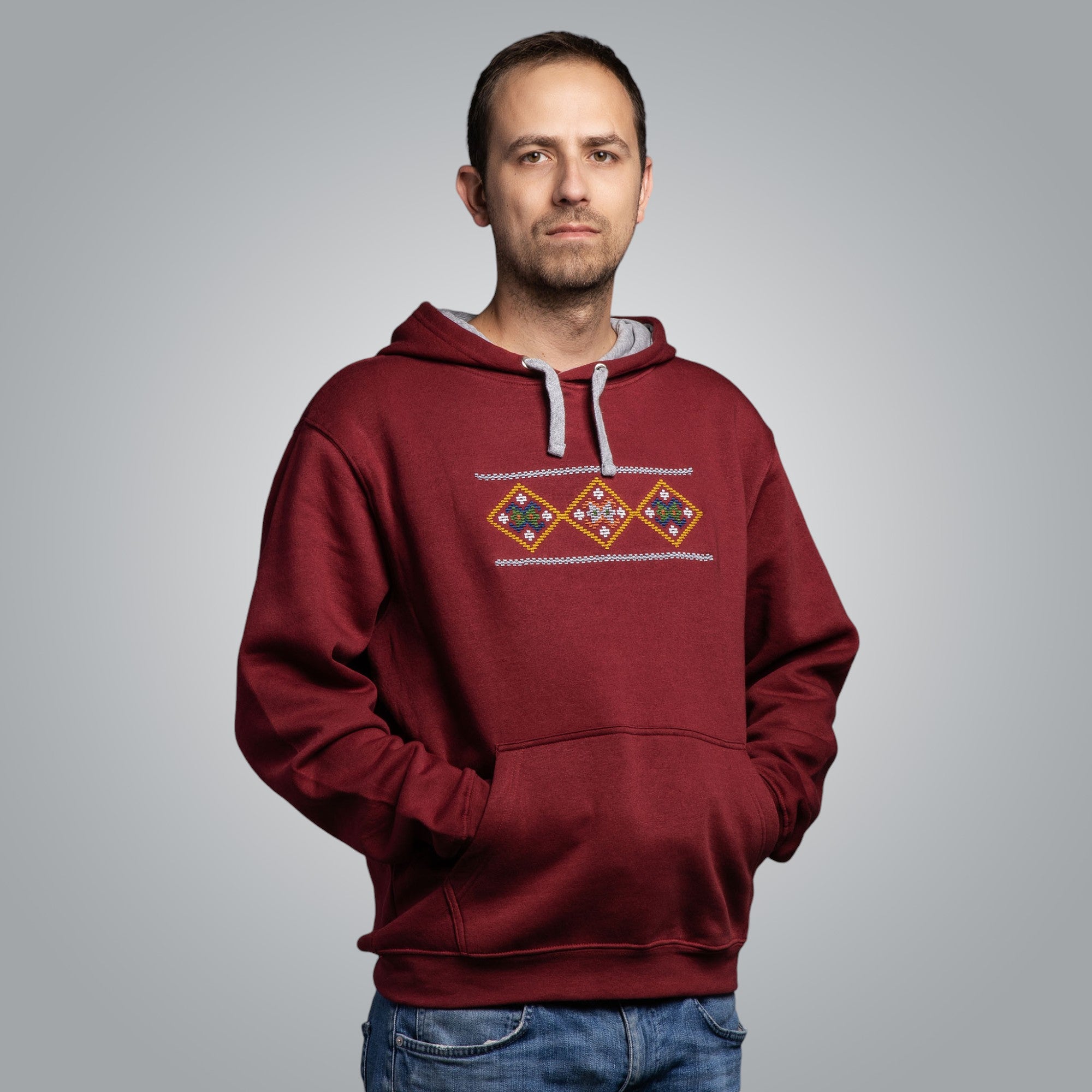 Мъжка блуза с качулка "Народ"