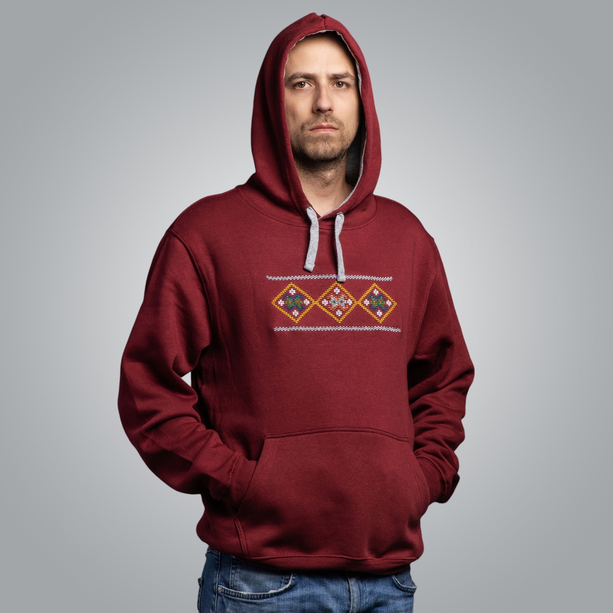 Мъжка блуза с качулка "Народ"