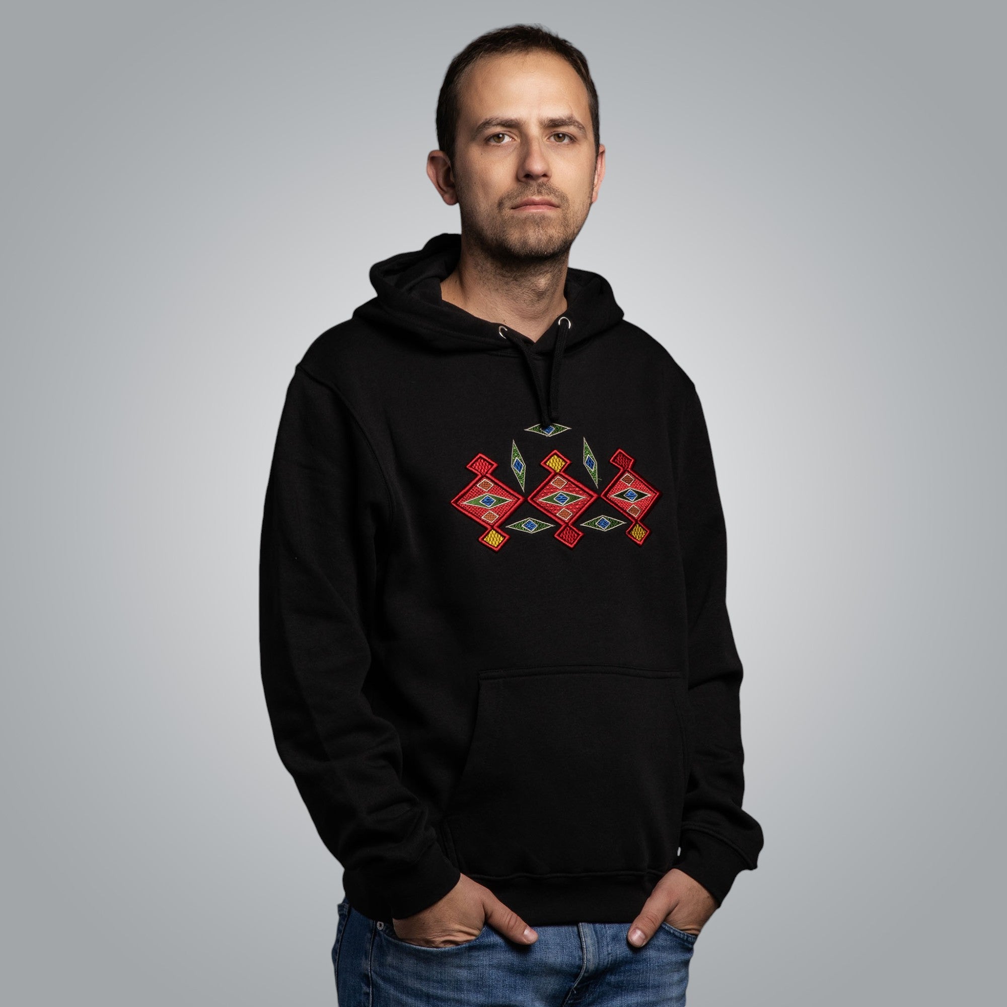 Мъжка блуза с качулка "Канатица" 3D