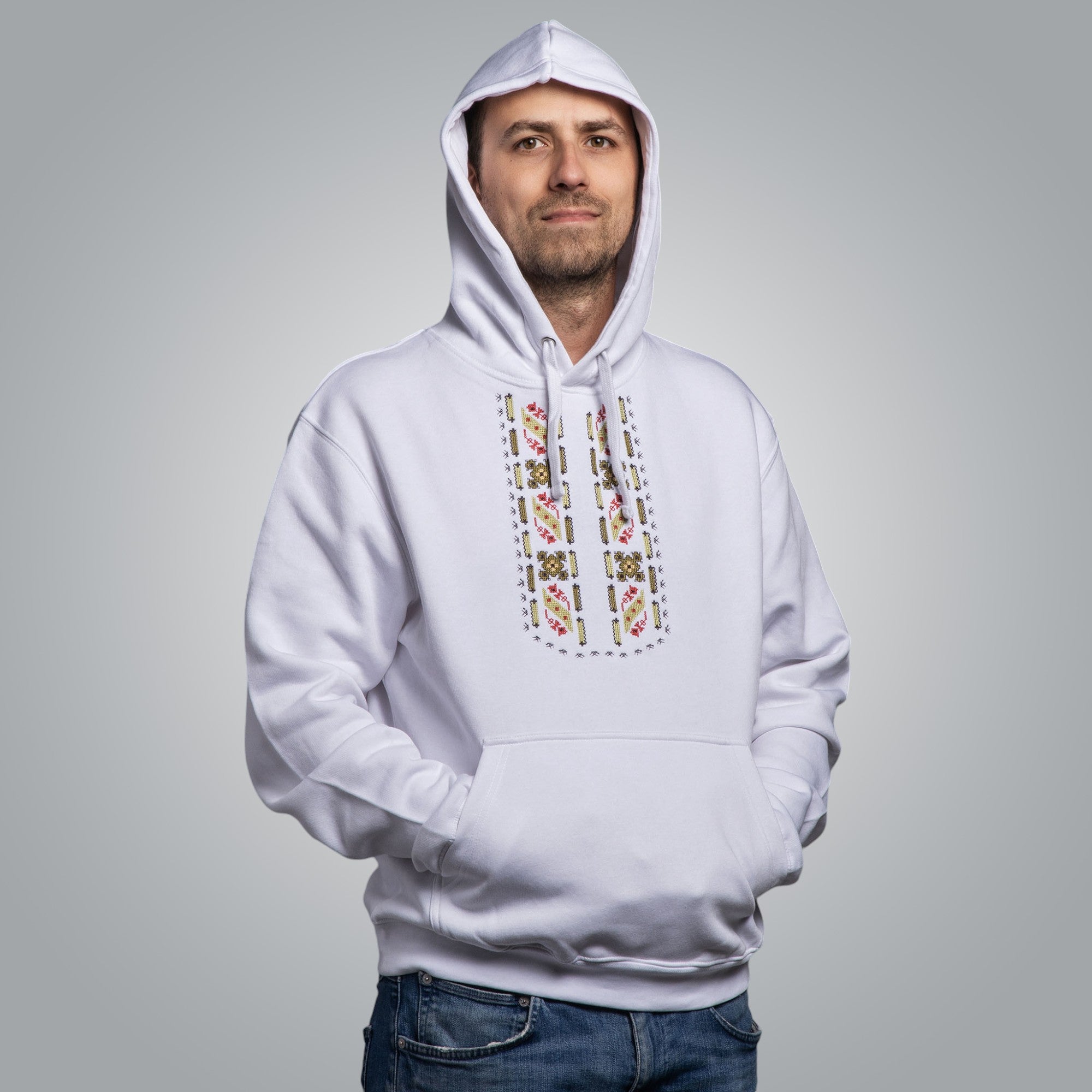 Мъжка блуза с качулка "Защита"