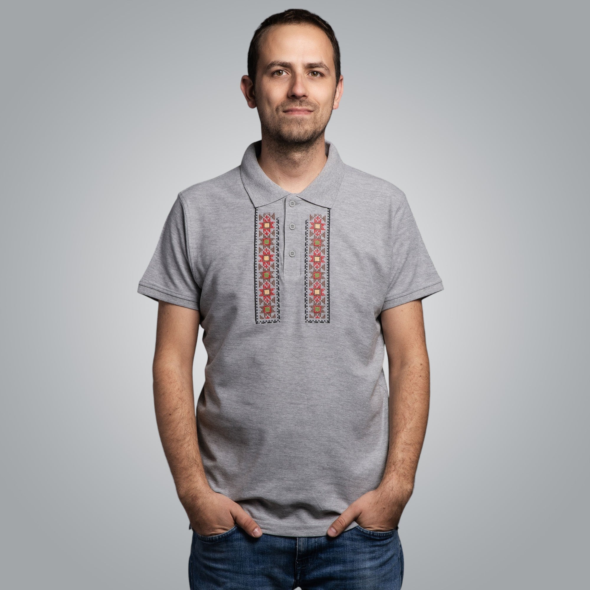 Тениска с яка "Пазител"