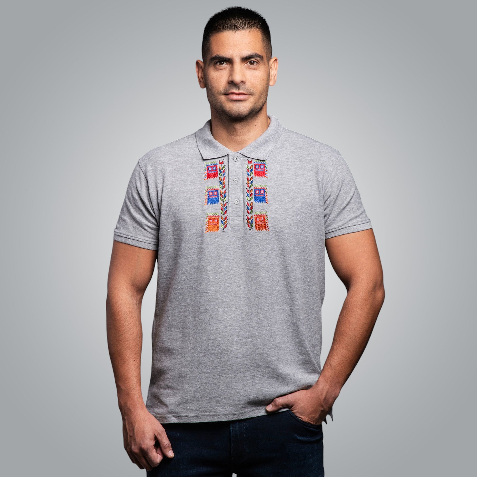 Тениска с яка "Кукери"