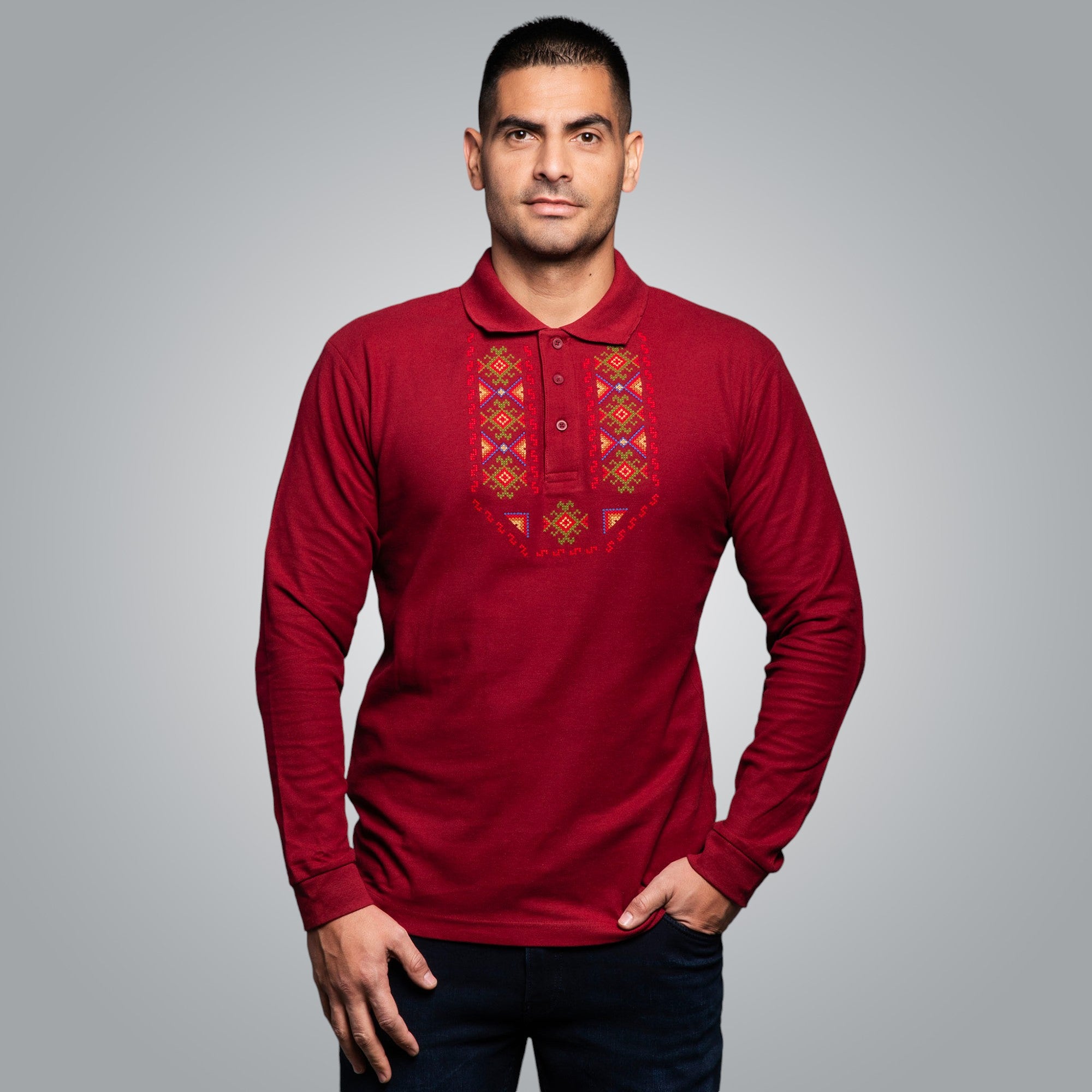 Блуза с яка "Гиздав"