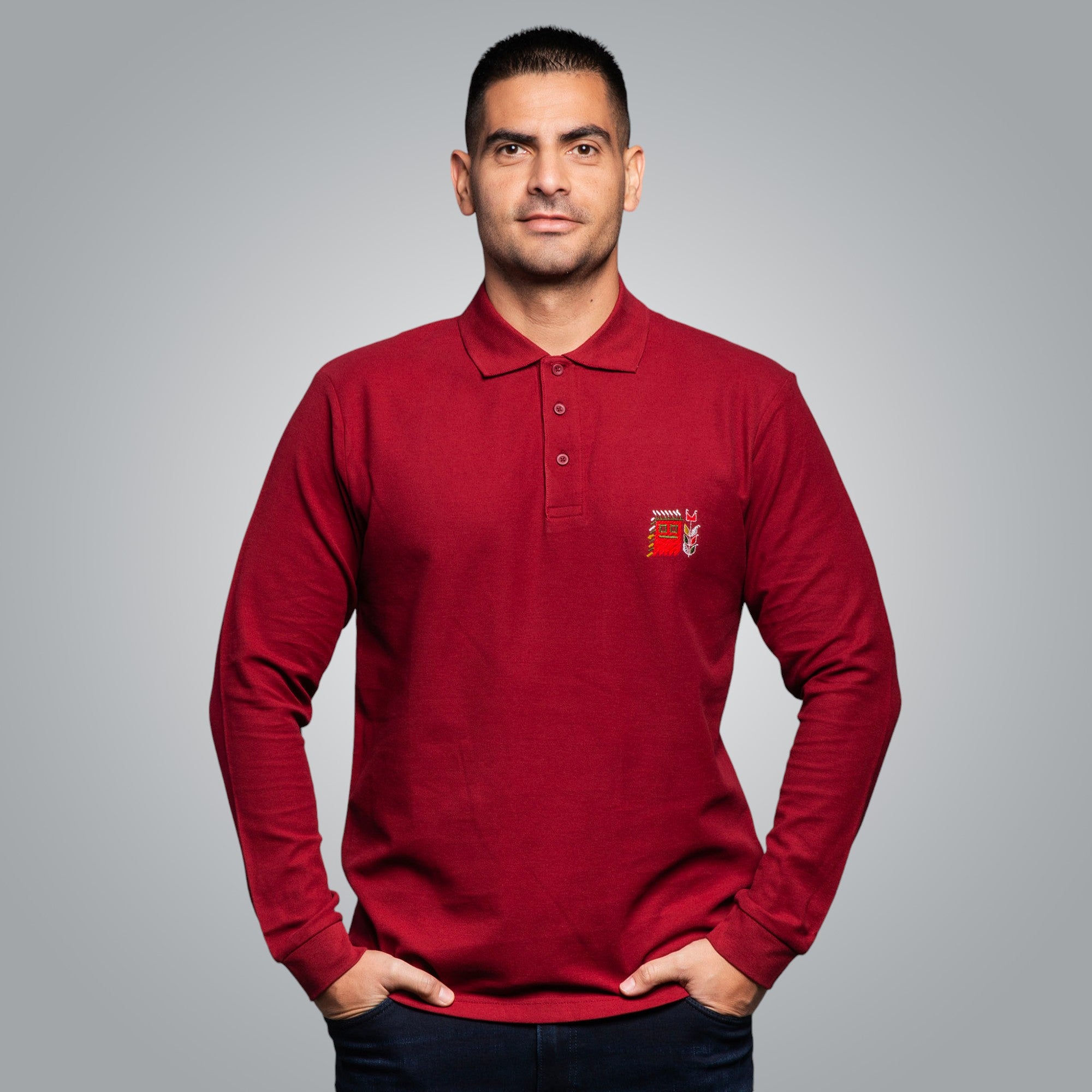 Блуза с яка с детайл "Кукер"