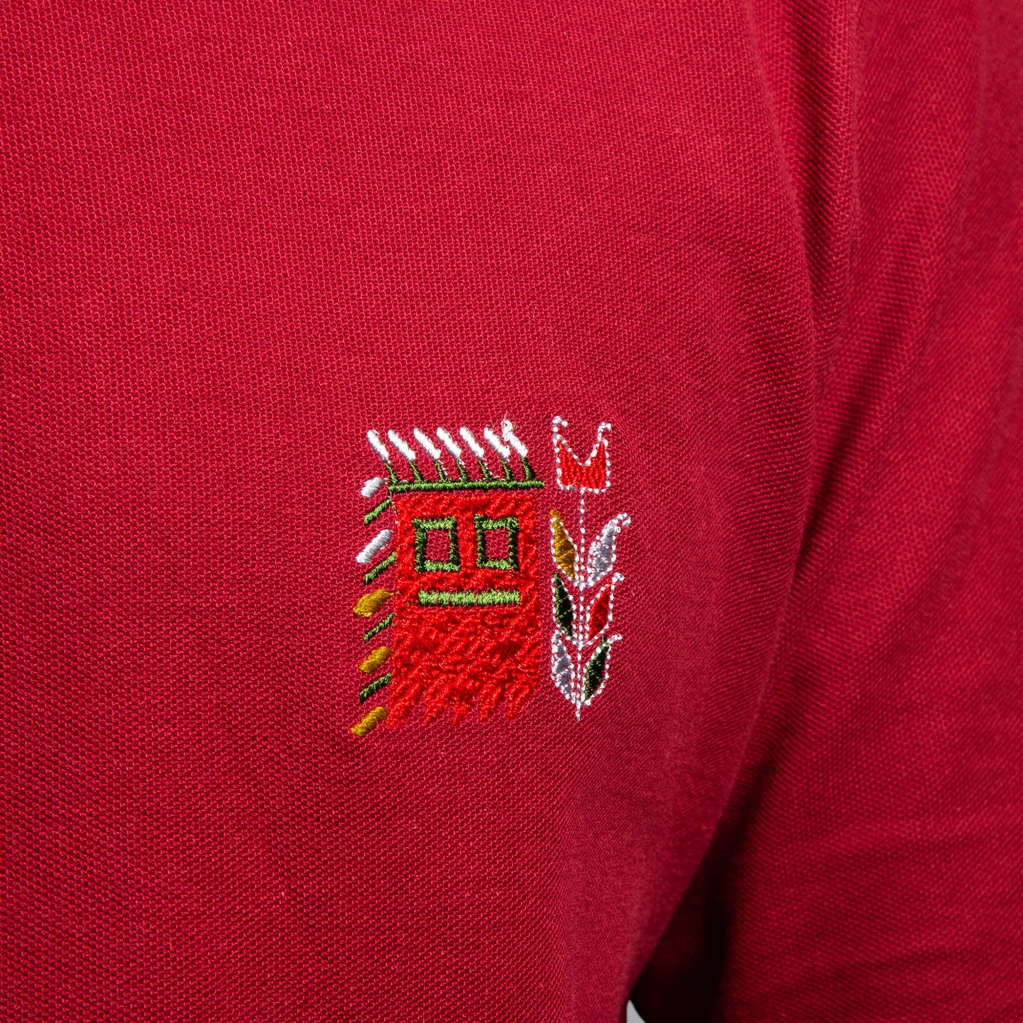 Блуза с яка с детайл "Кукер"