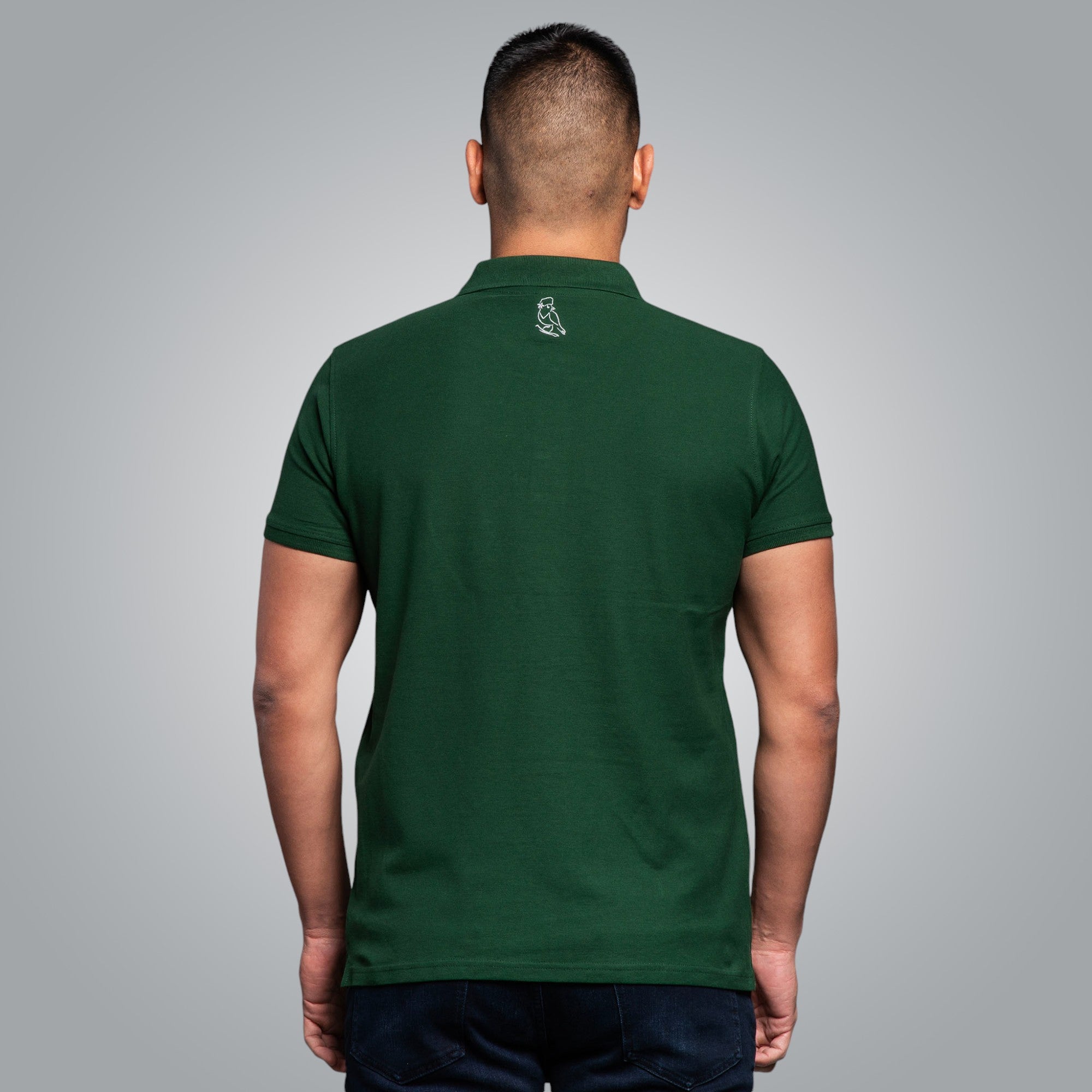 Тениска с яка "Китка"