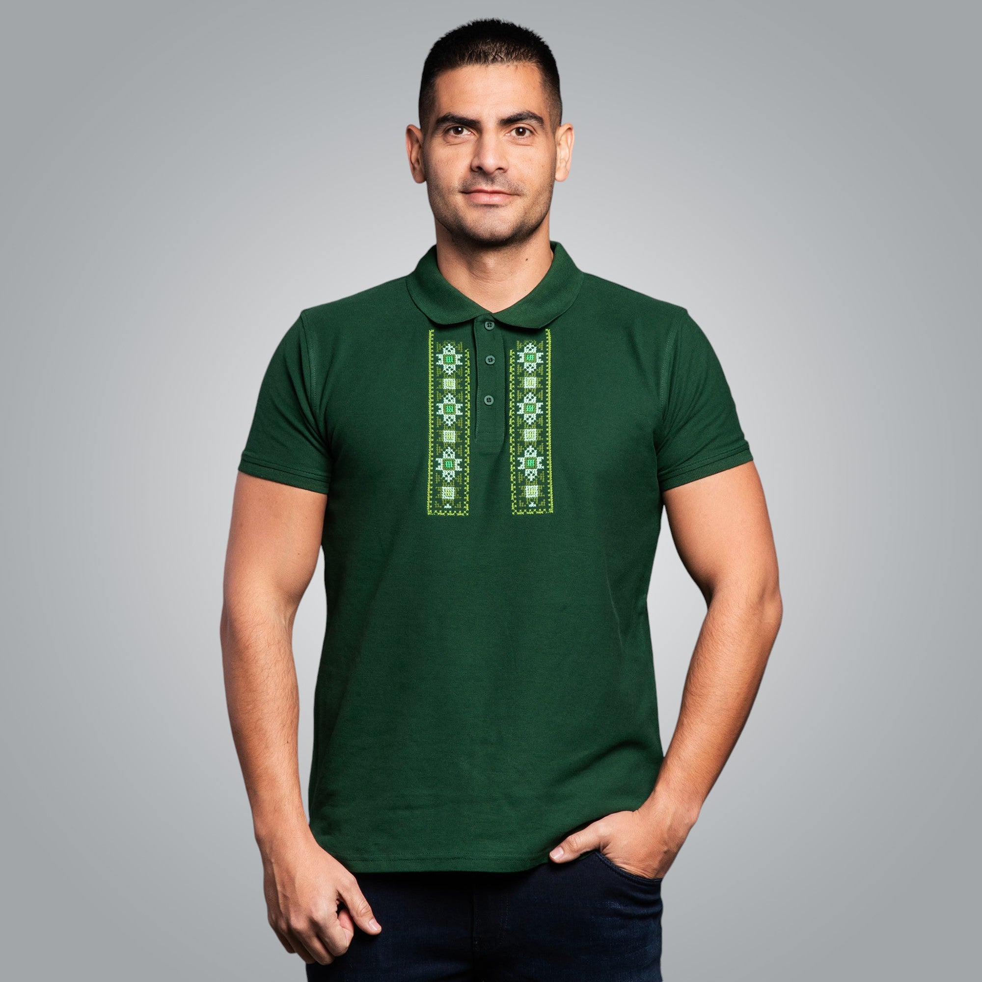 Тениска с яка "Пазител"