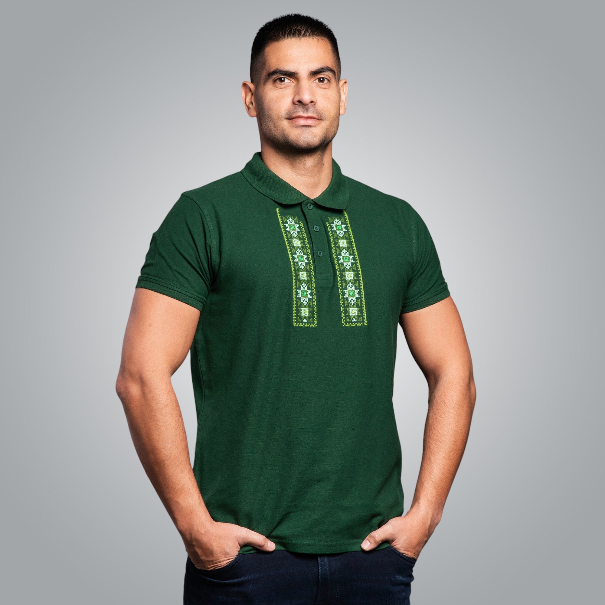 Тениска с яка "Пазител"