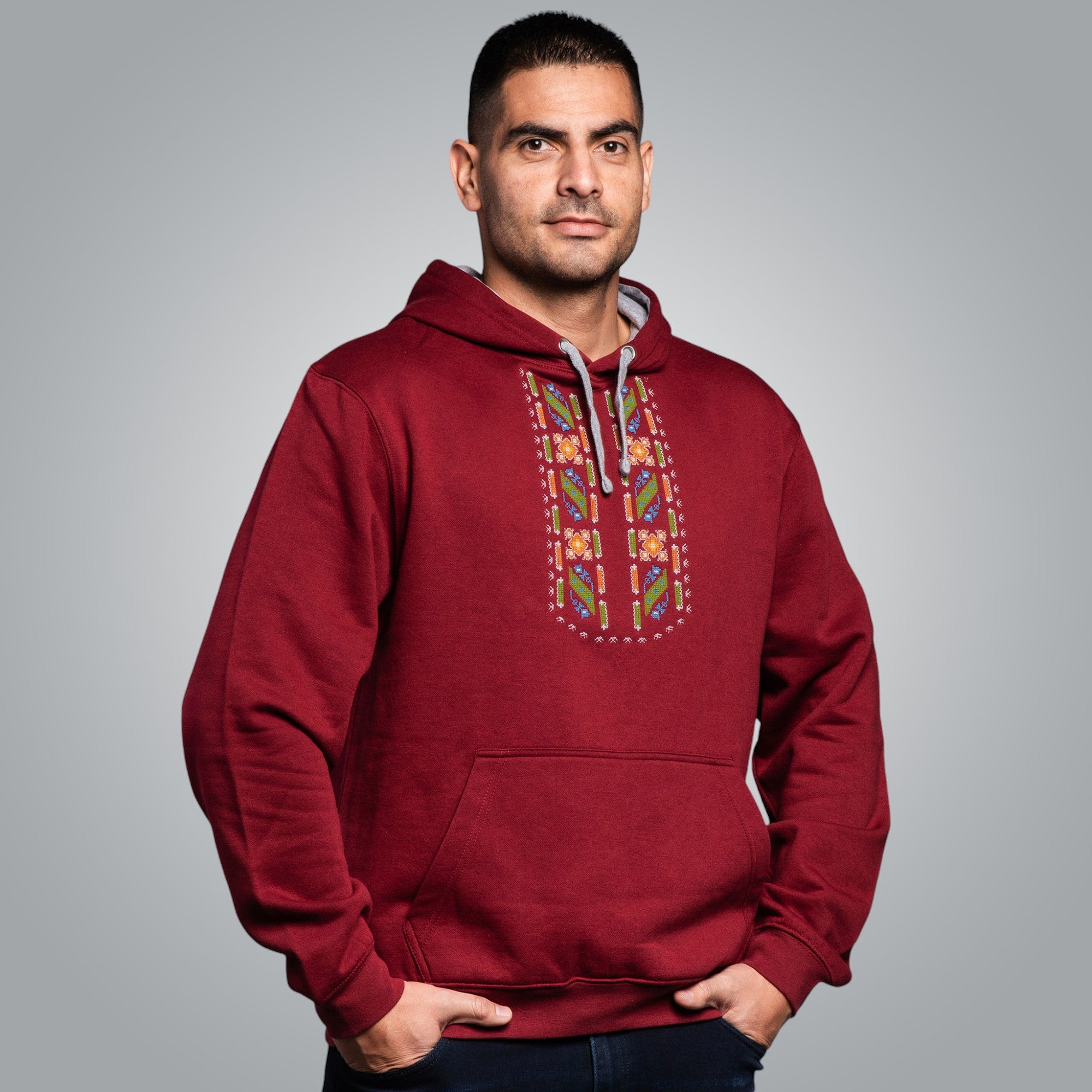 Мъжка блуза с качулка "Защита"