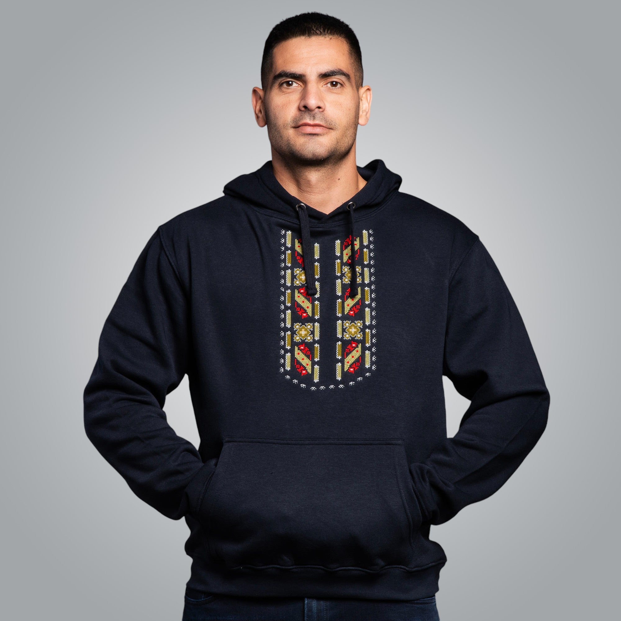 Мъжка блуза с качулка "Защита"