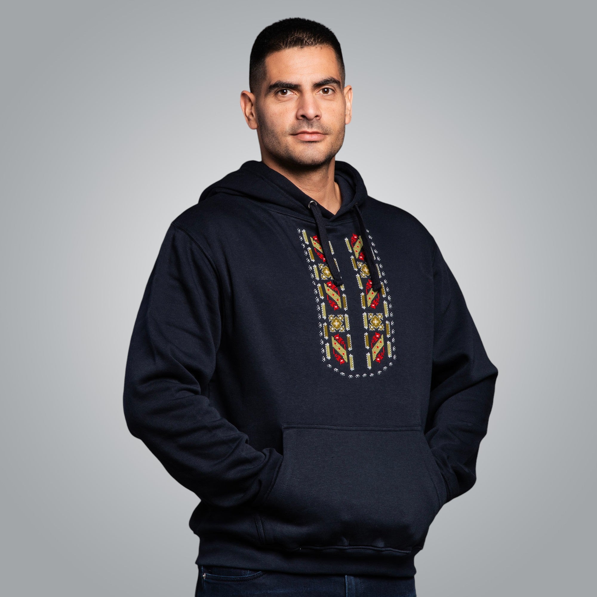 Мъжка блуза с качулка "Защита"