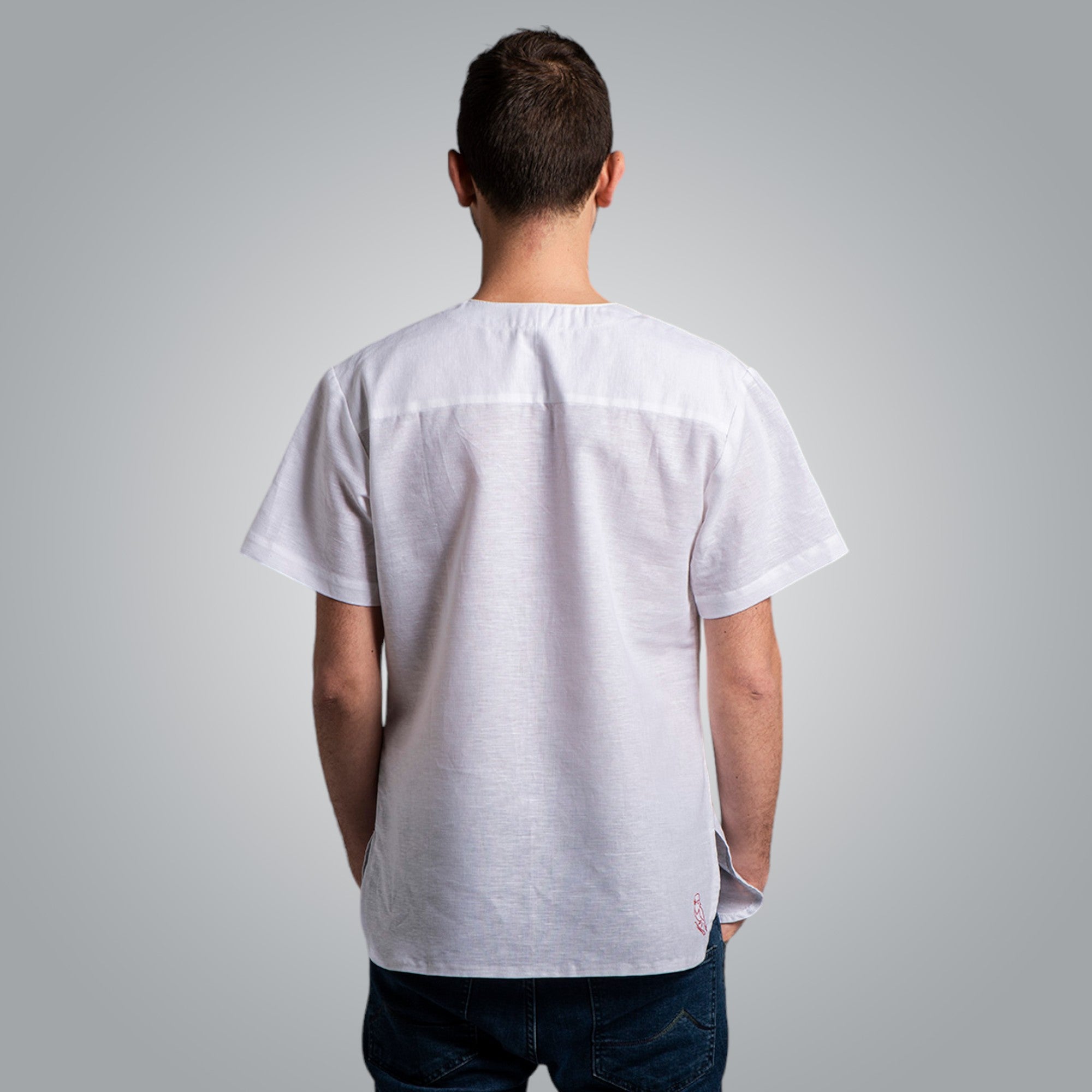 Мъжка риза с къс ръкав "Традиционна"