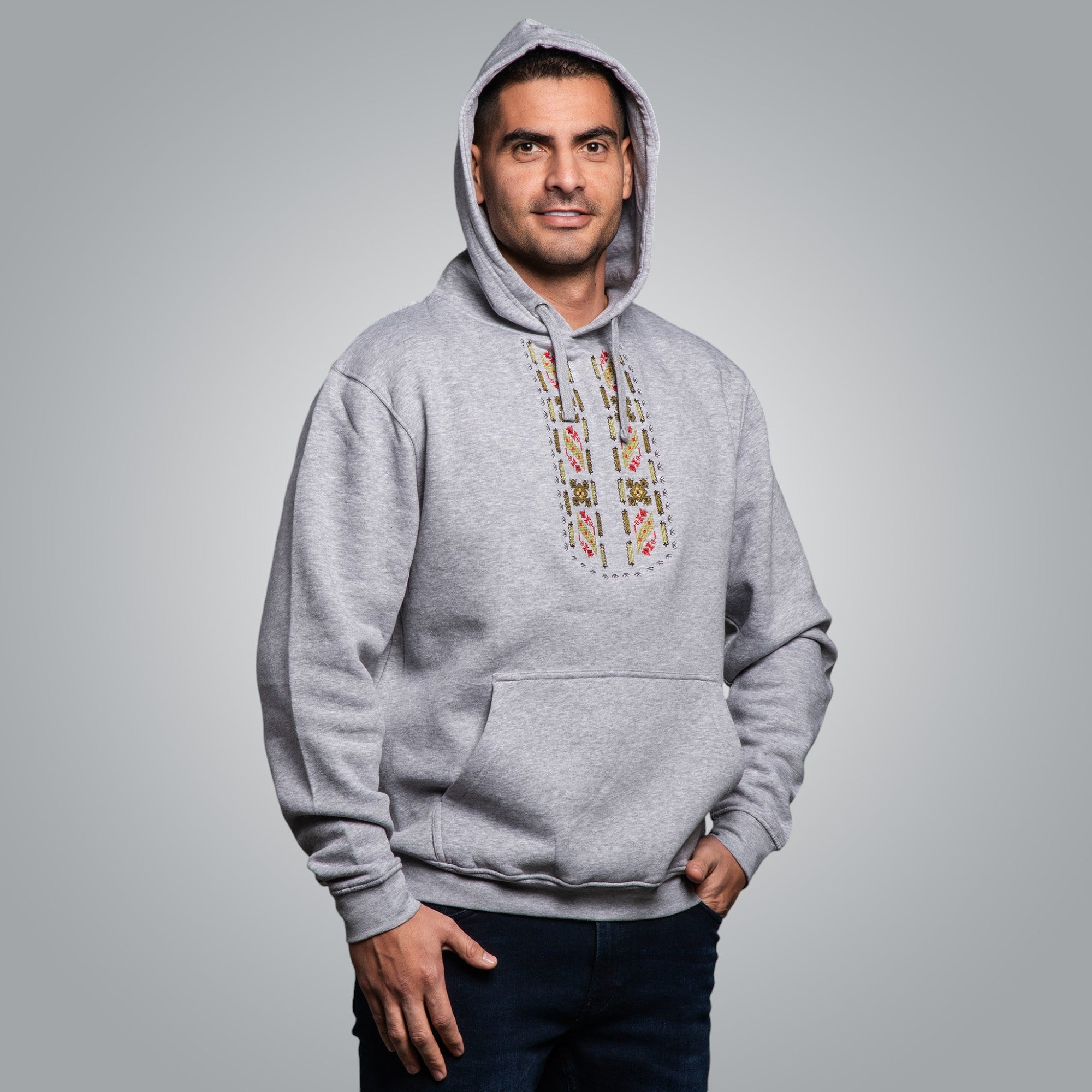 Мъжка блуза с качулка "Защита"