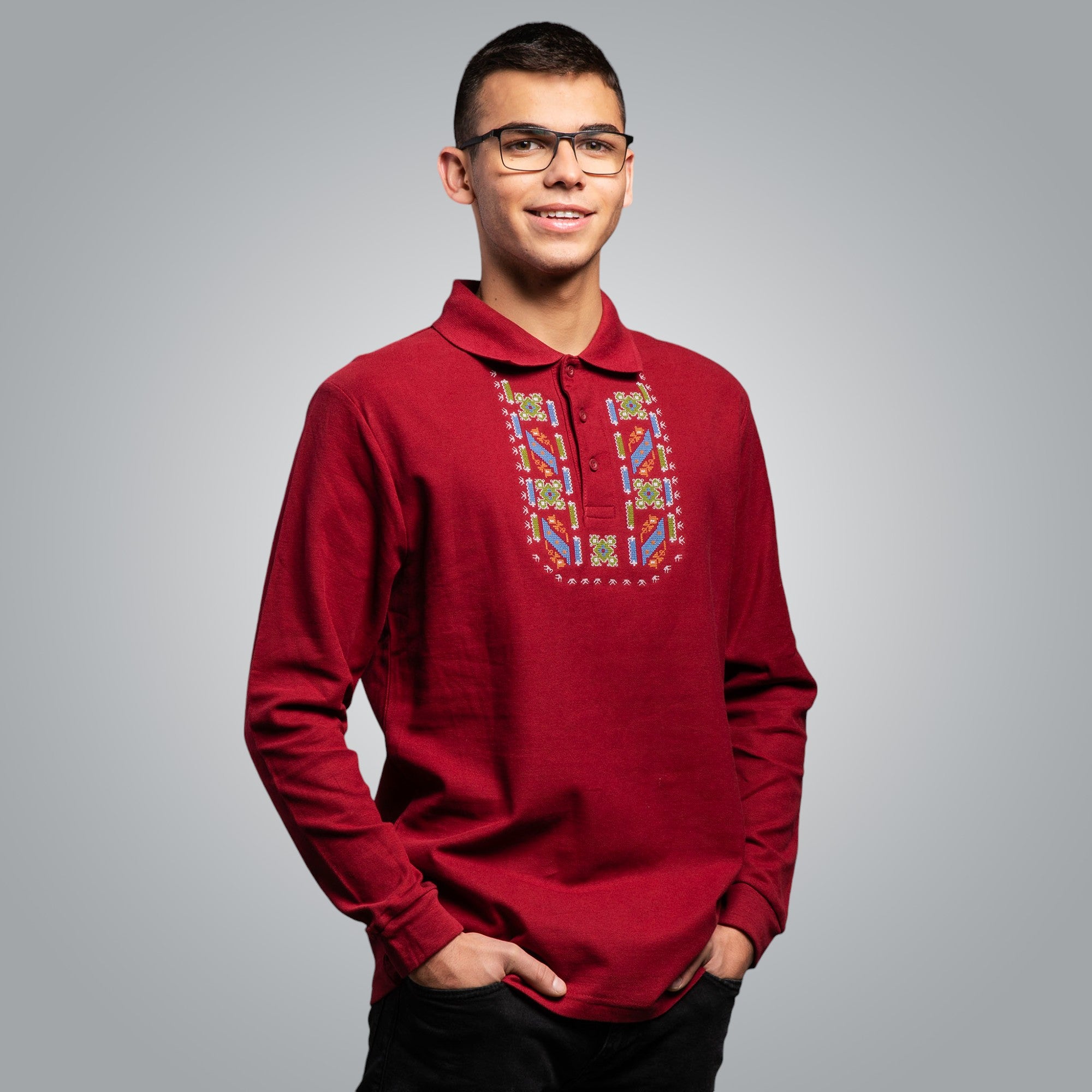 Блуза с яка "Защита"