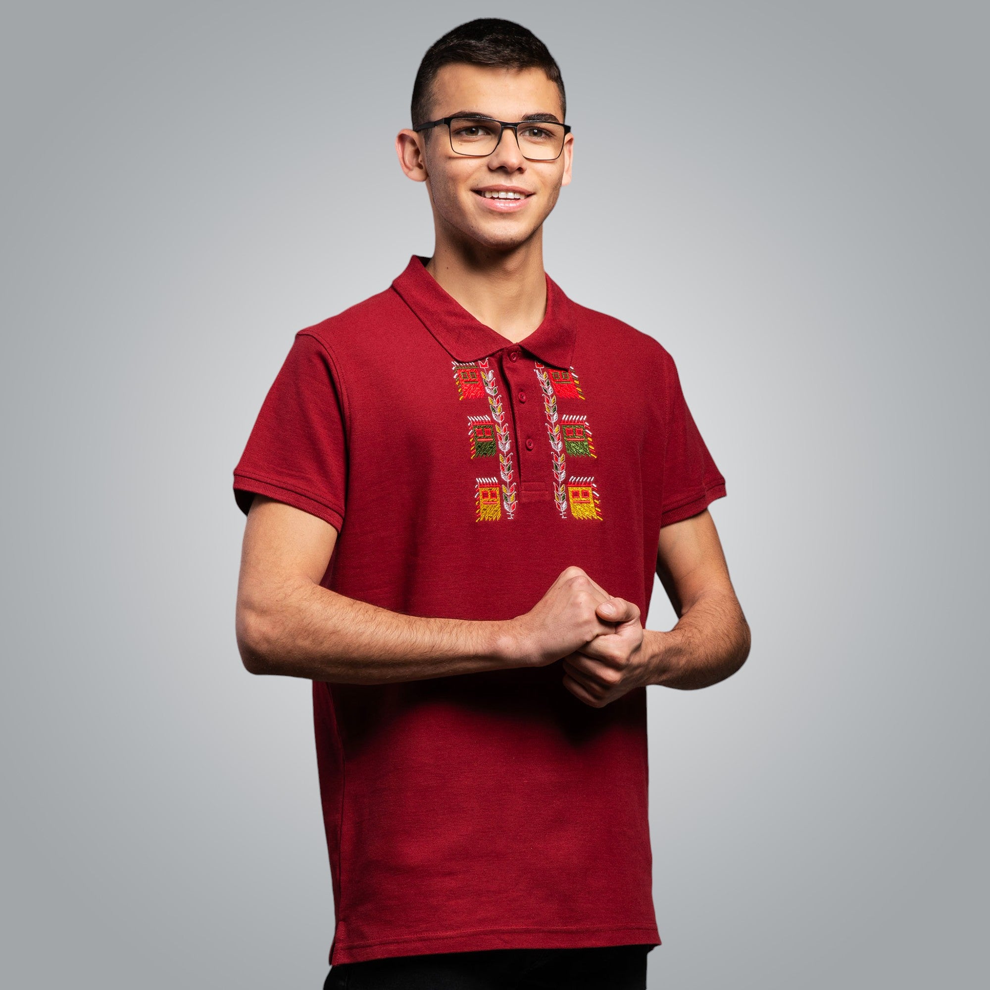 Тениска с яка "Кукери"