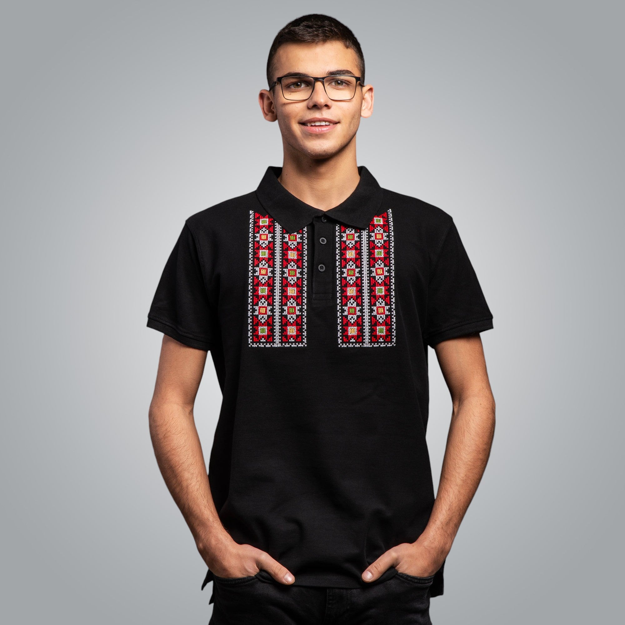 Тениска с яка "Закрилник"