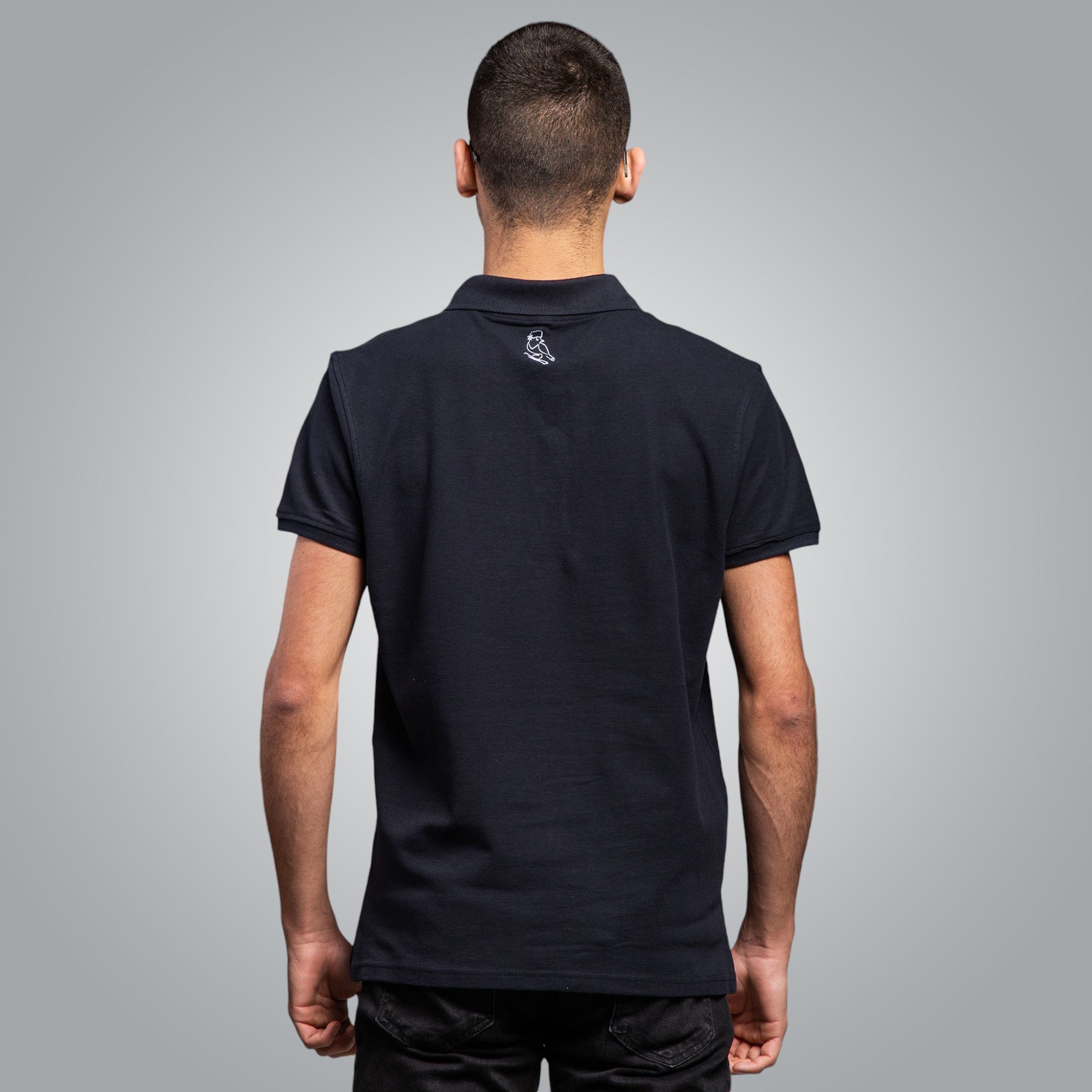 Тениска с яка "Китка"