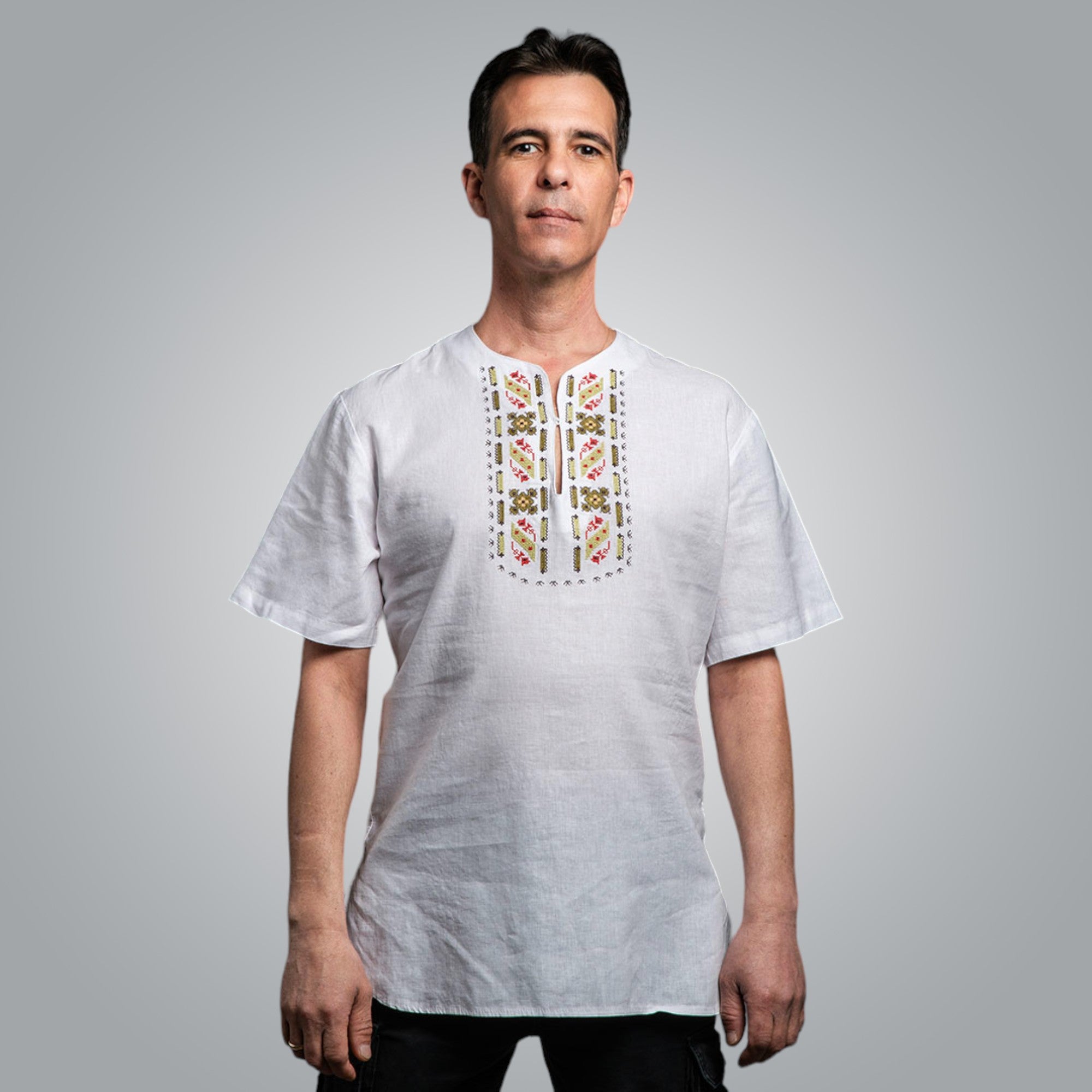 Мъжка риза с къс ръкав "Защита"