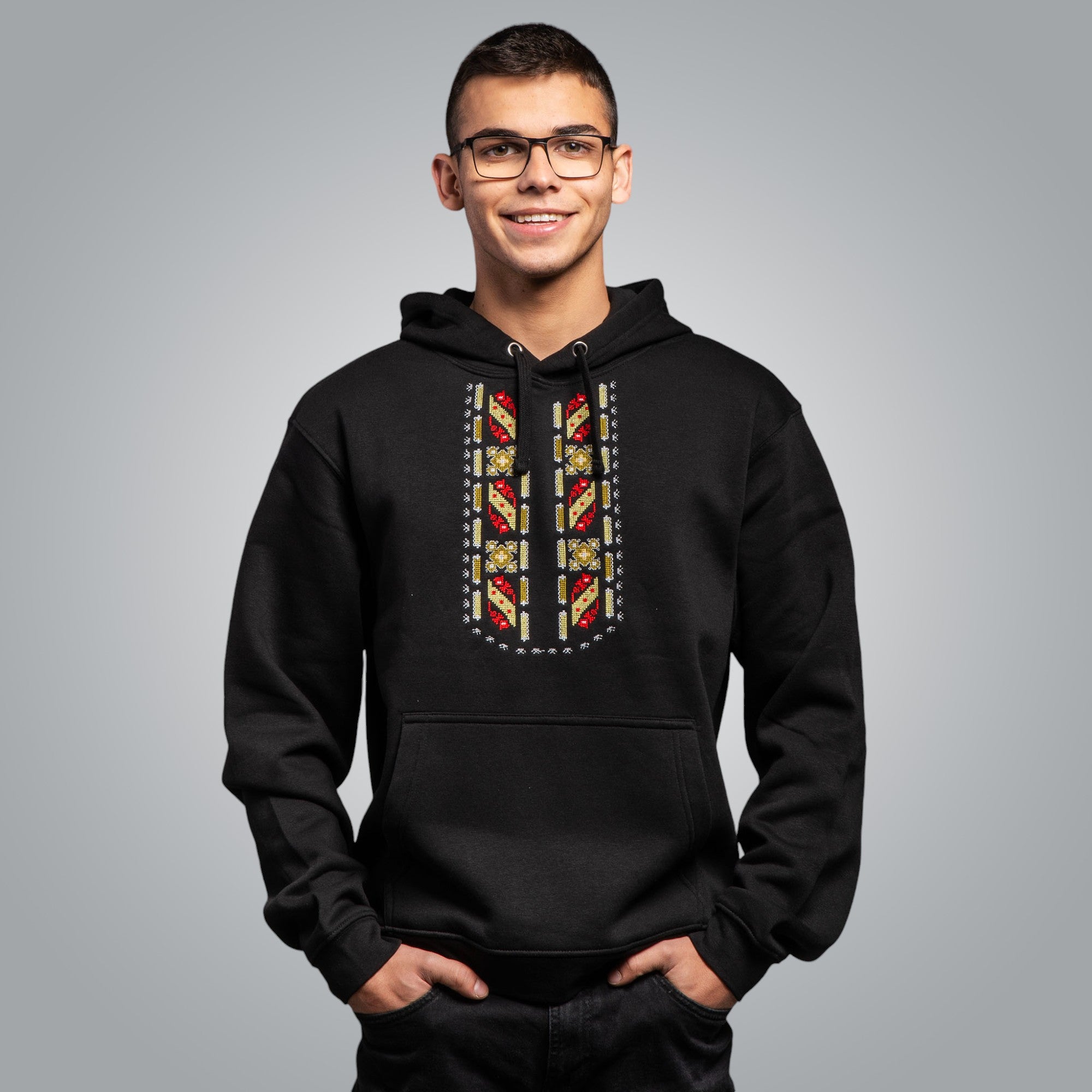 Мъжка блуза с качулка "Защита"