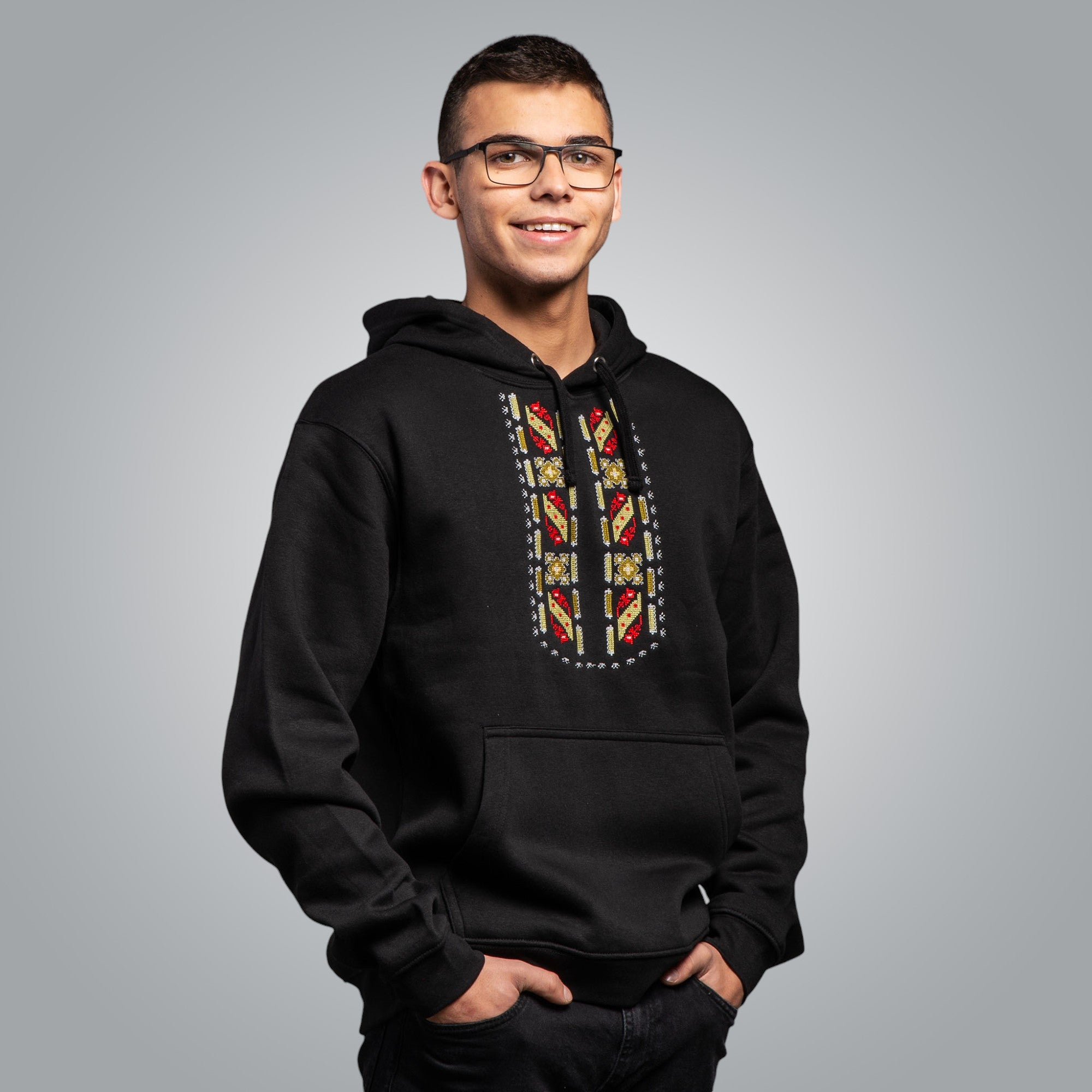 Мъжка блуза с качулка "Защита"