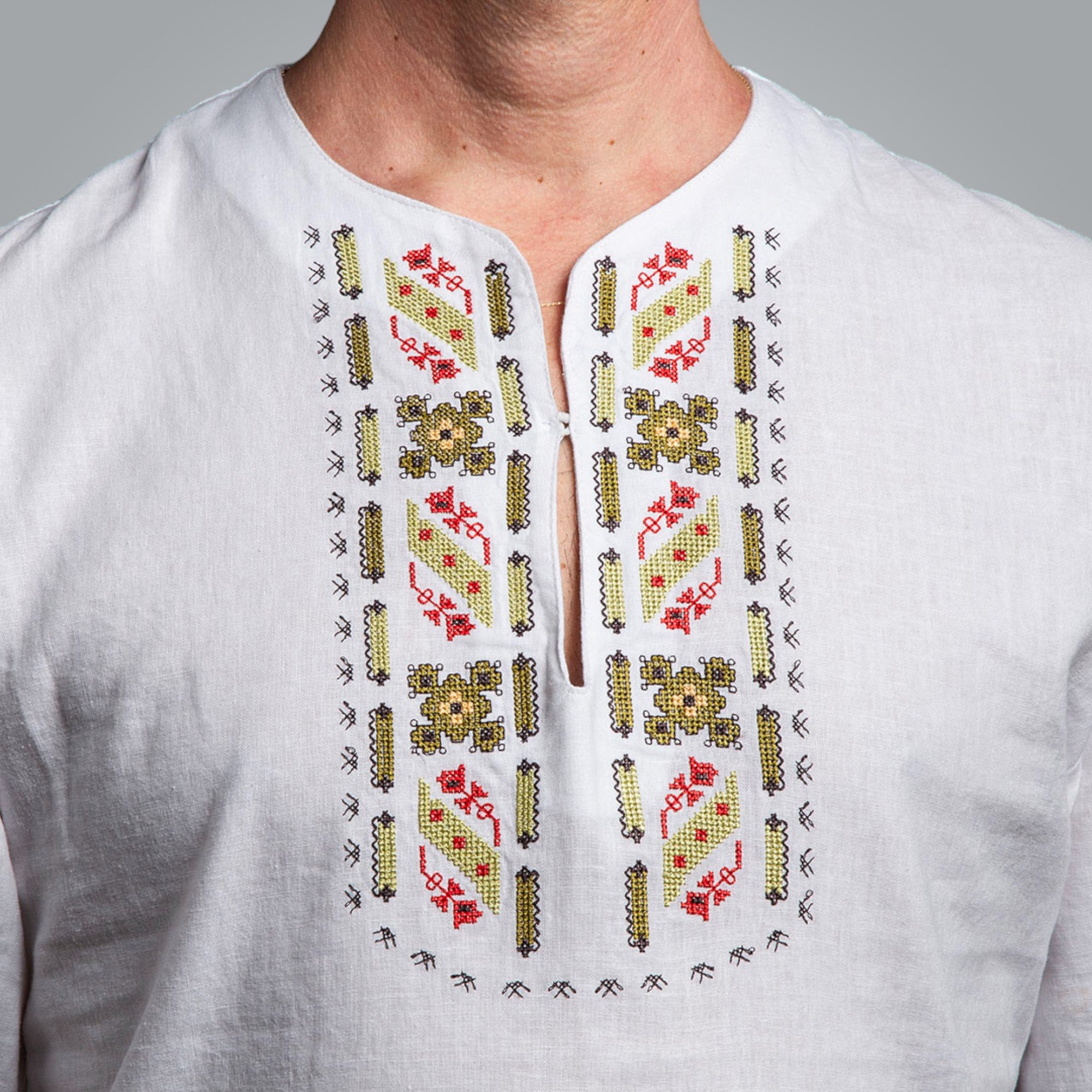 Мъжка риза с къс ръкав "Защита"