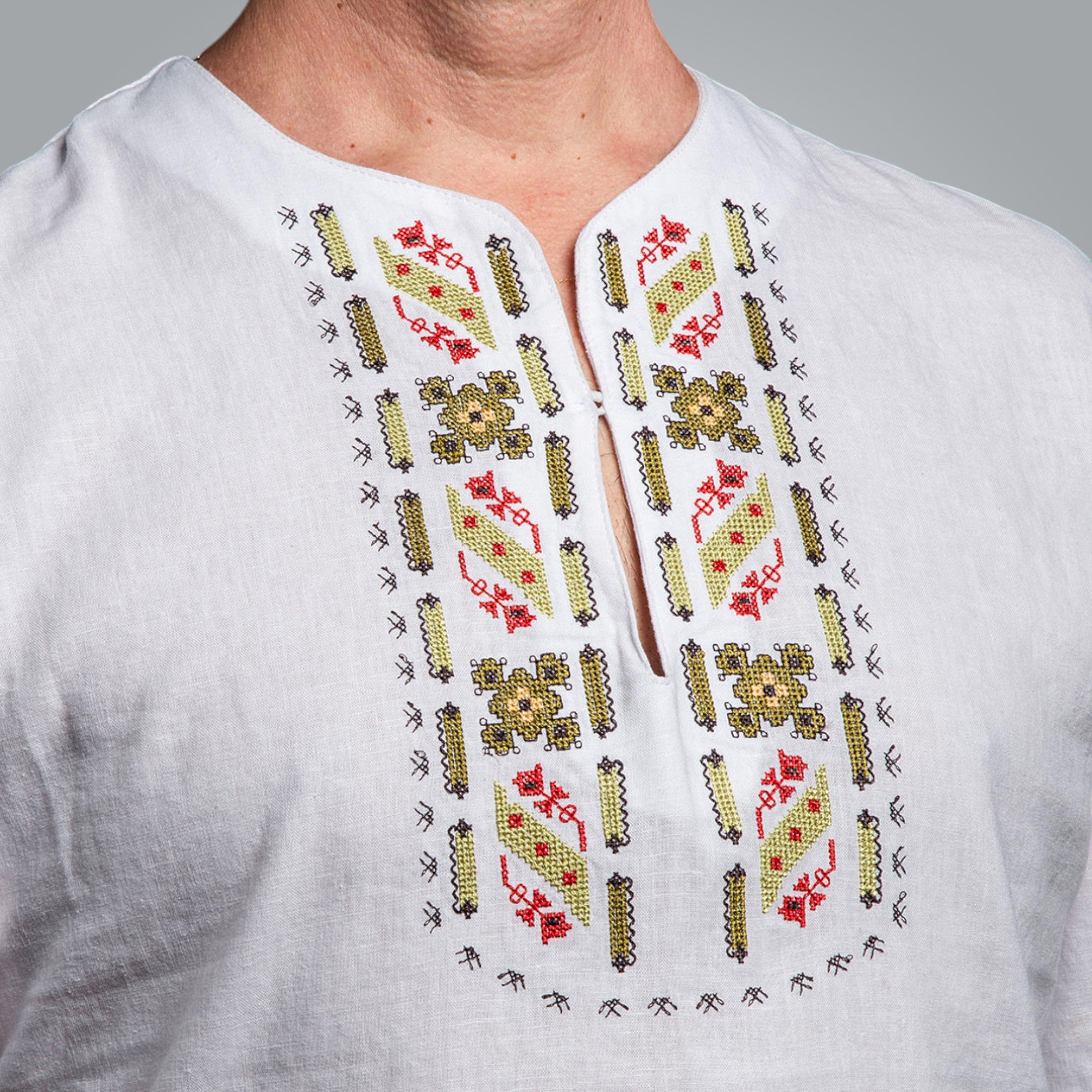 Мъжка риза с къс ръкав "Защита"