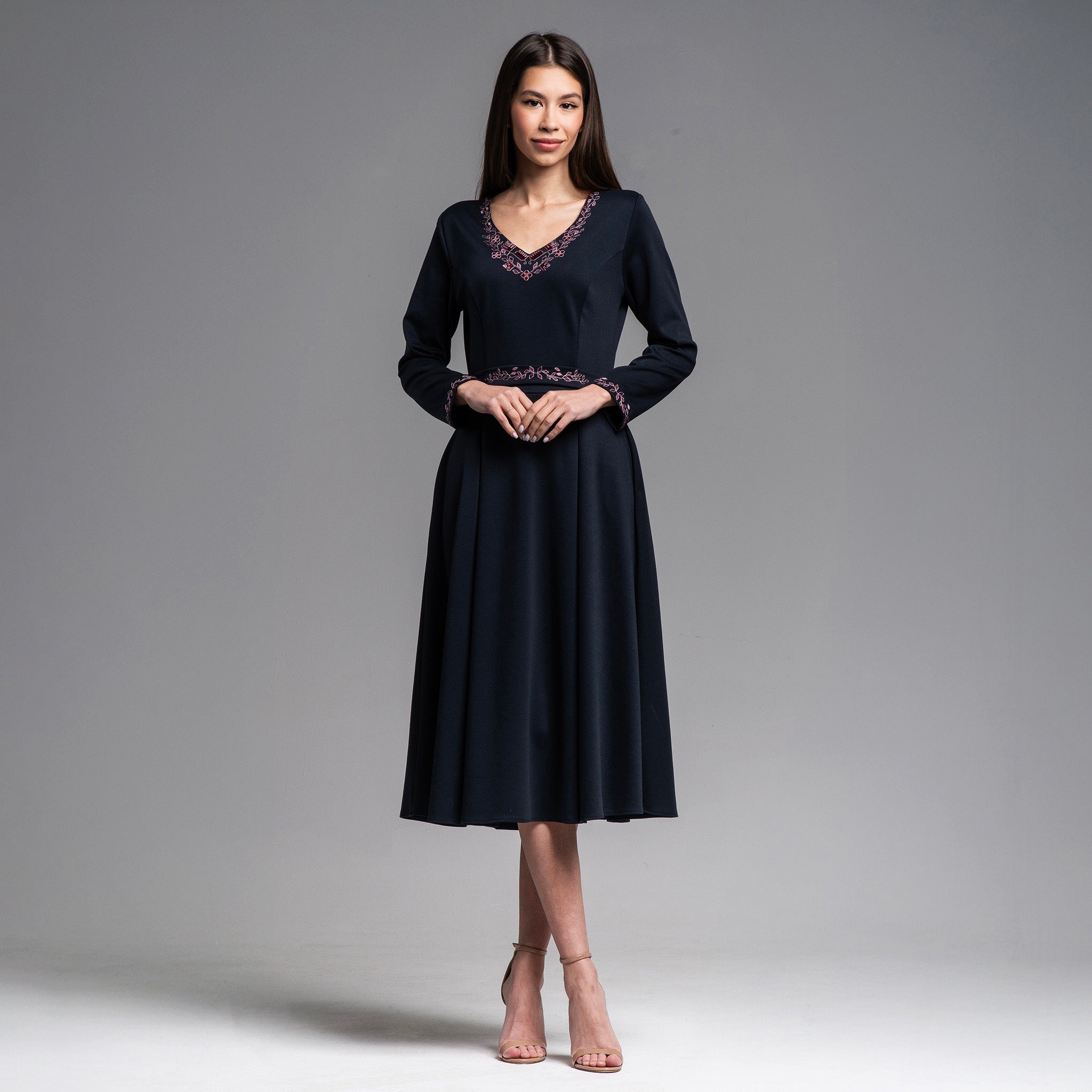 Рокля с дълъг ръкав "Пролет"