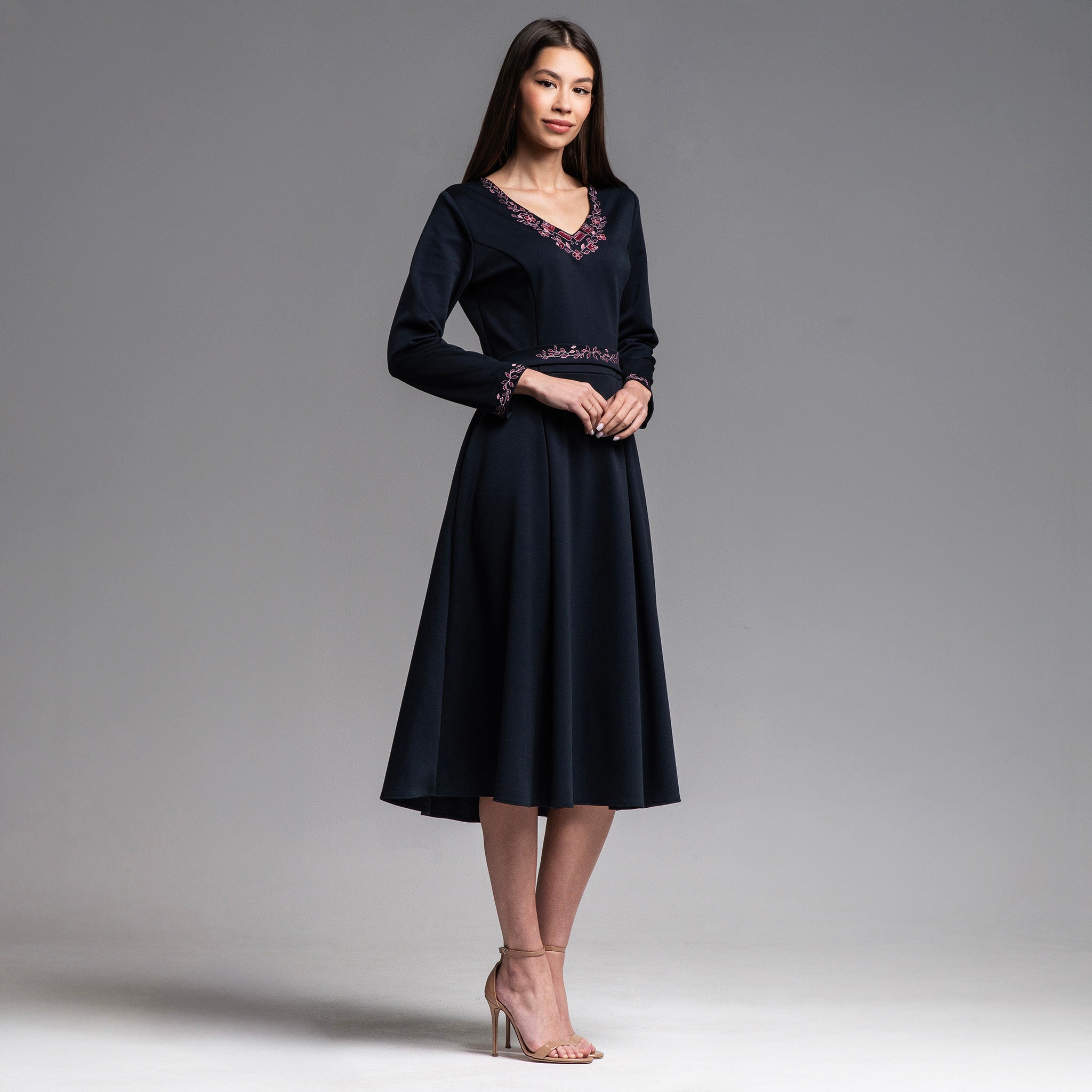 Рокля с дълъг ръкав "Пролет"